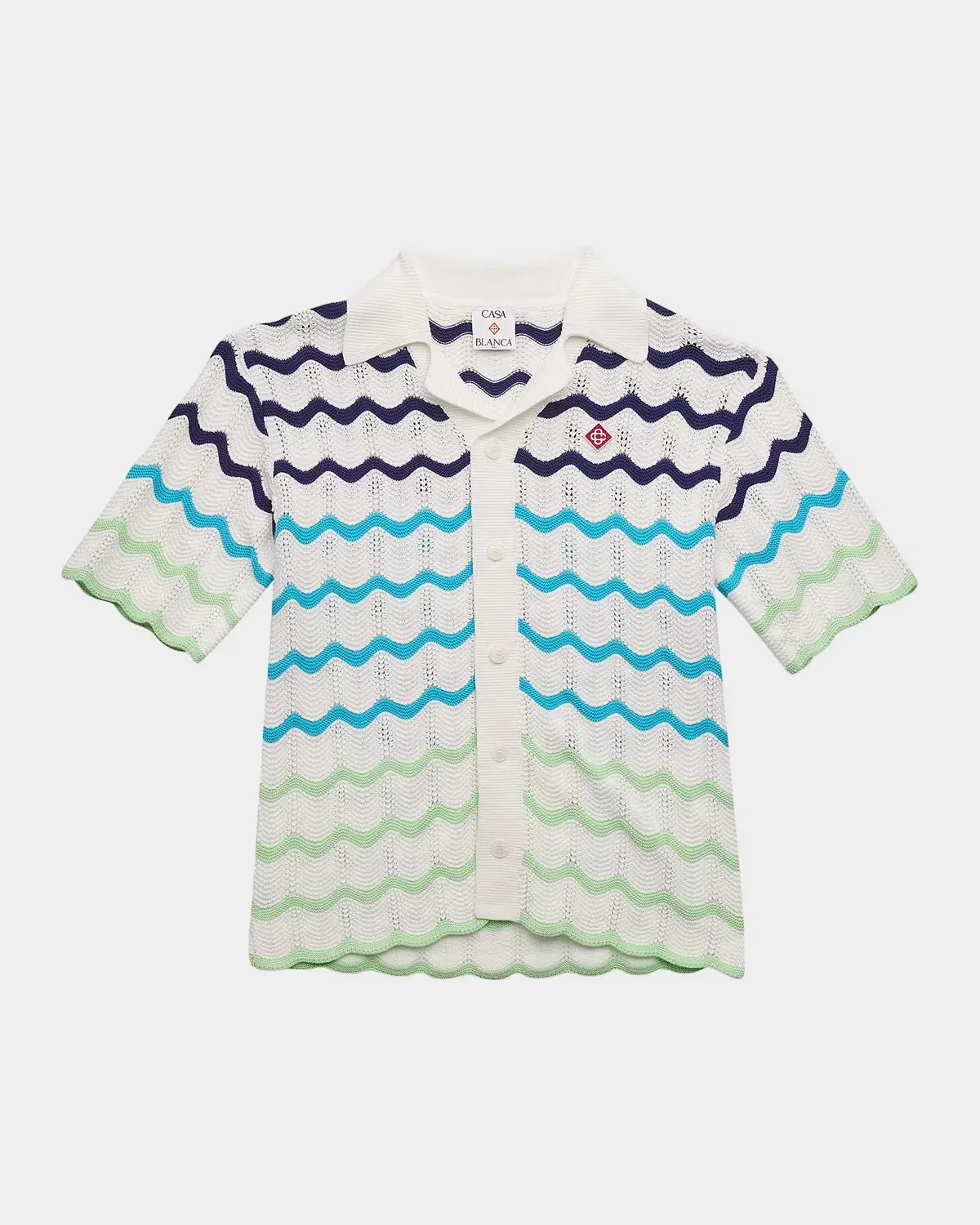 Gradient Wave Knit Shirt by Casablanca