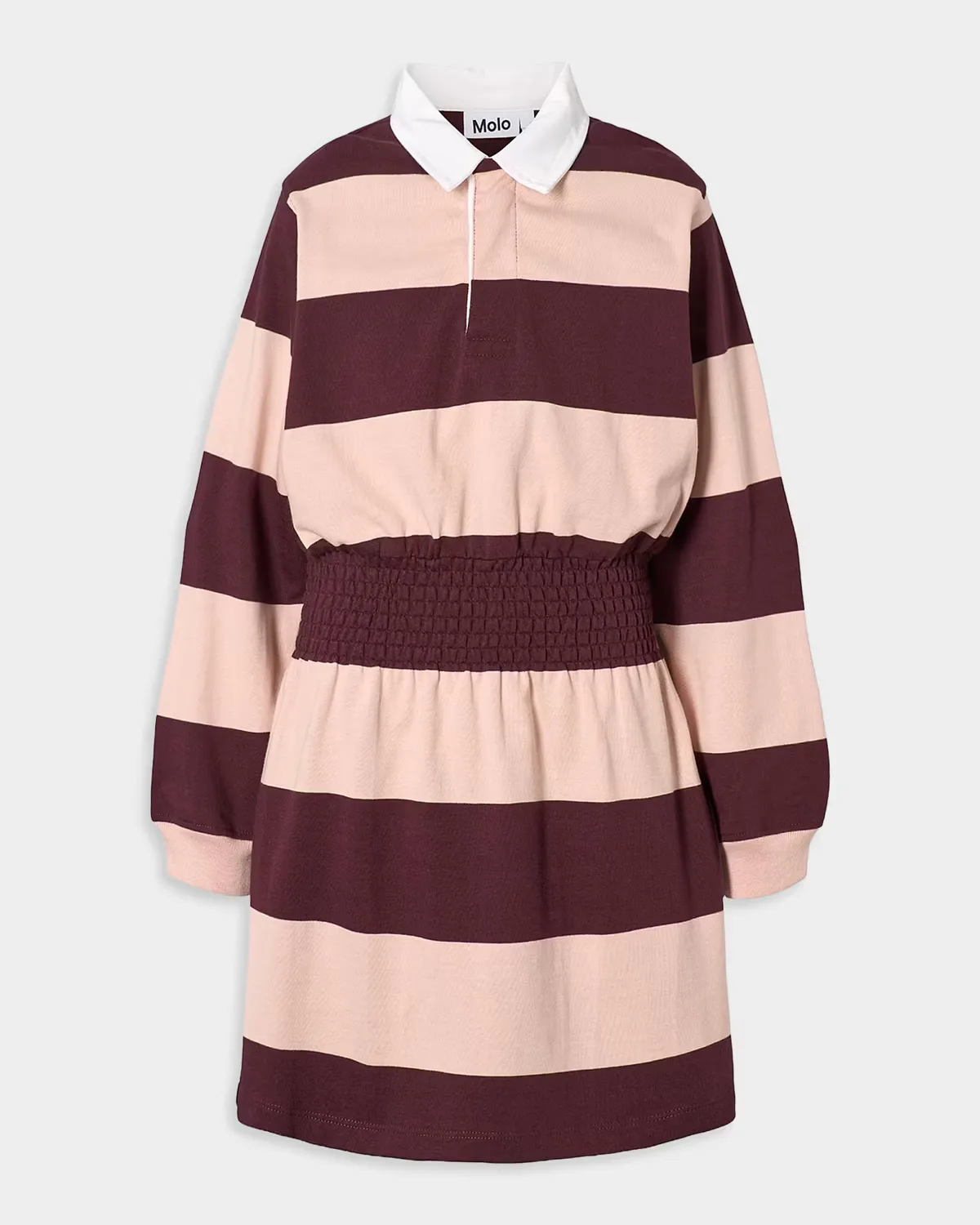 Carlott Striped Polo Shirtdress by Molo