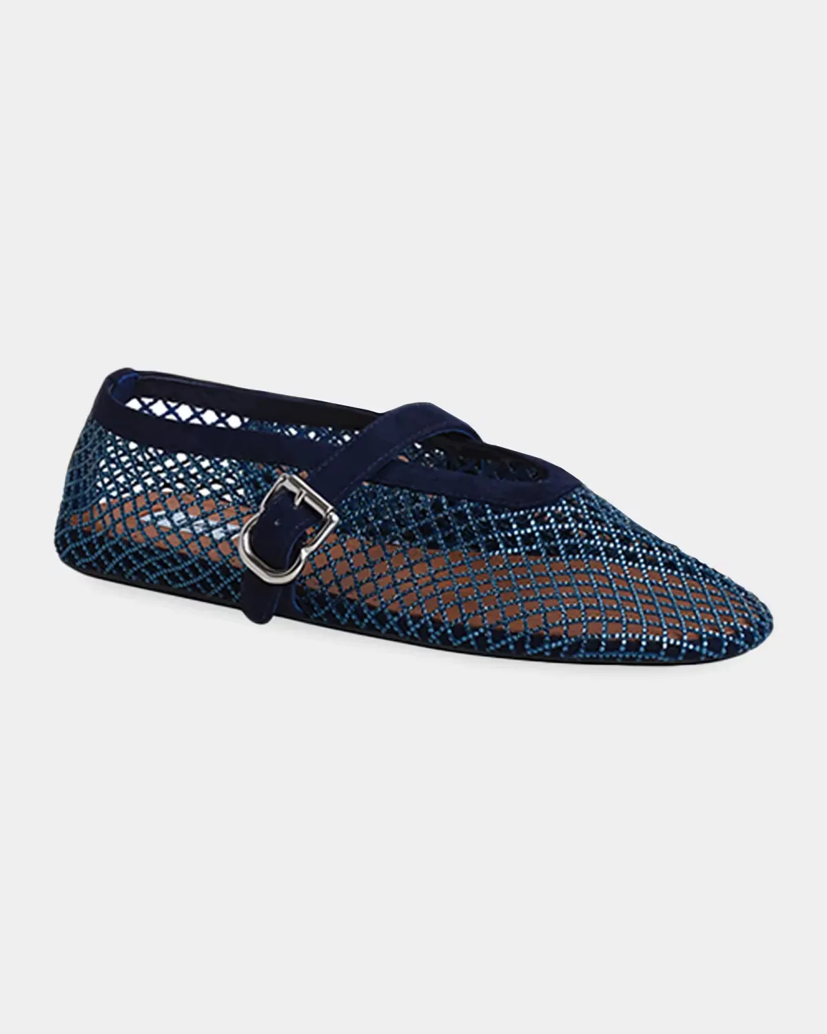 Crystal Mesh Ballet Flats