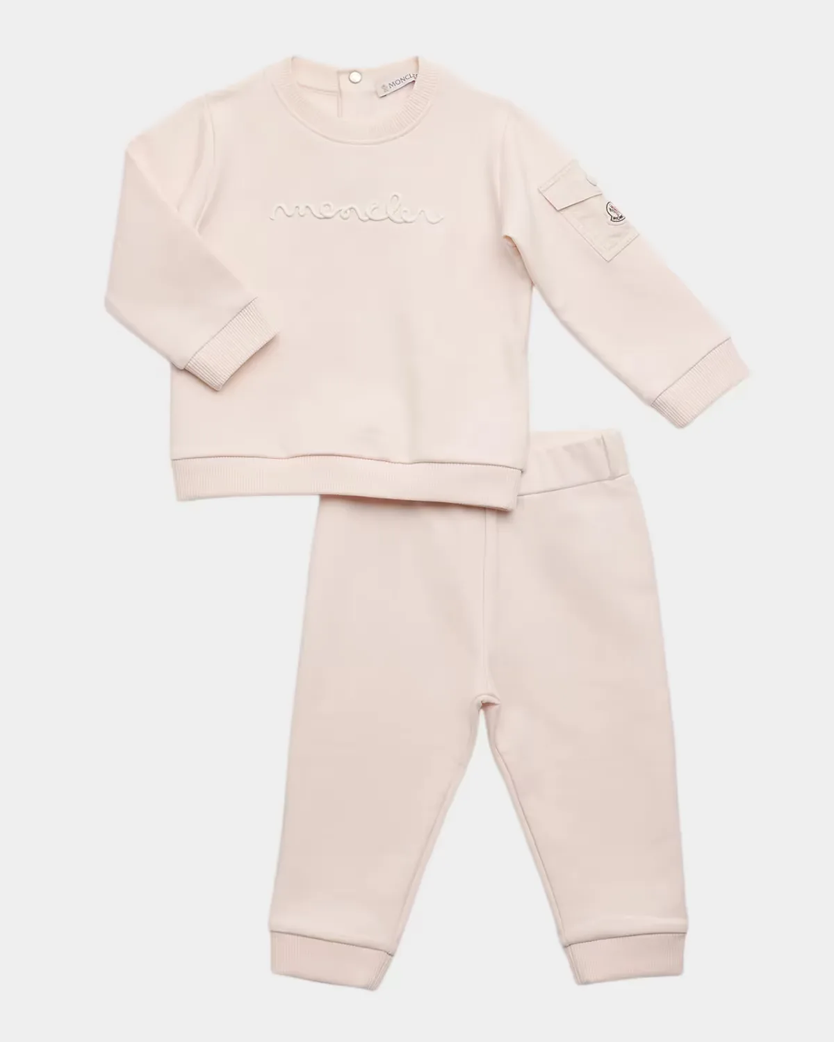 Logo Stretch Cotton Tracksuit Set by Moncler