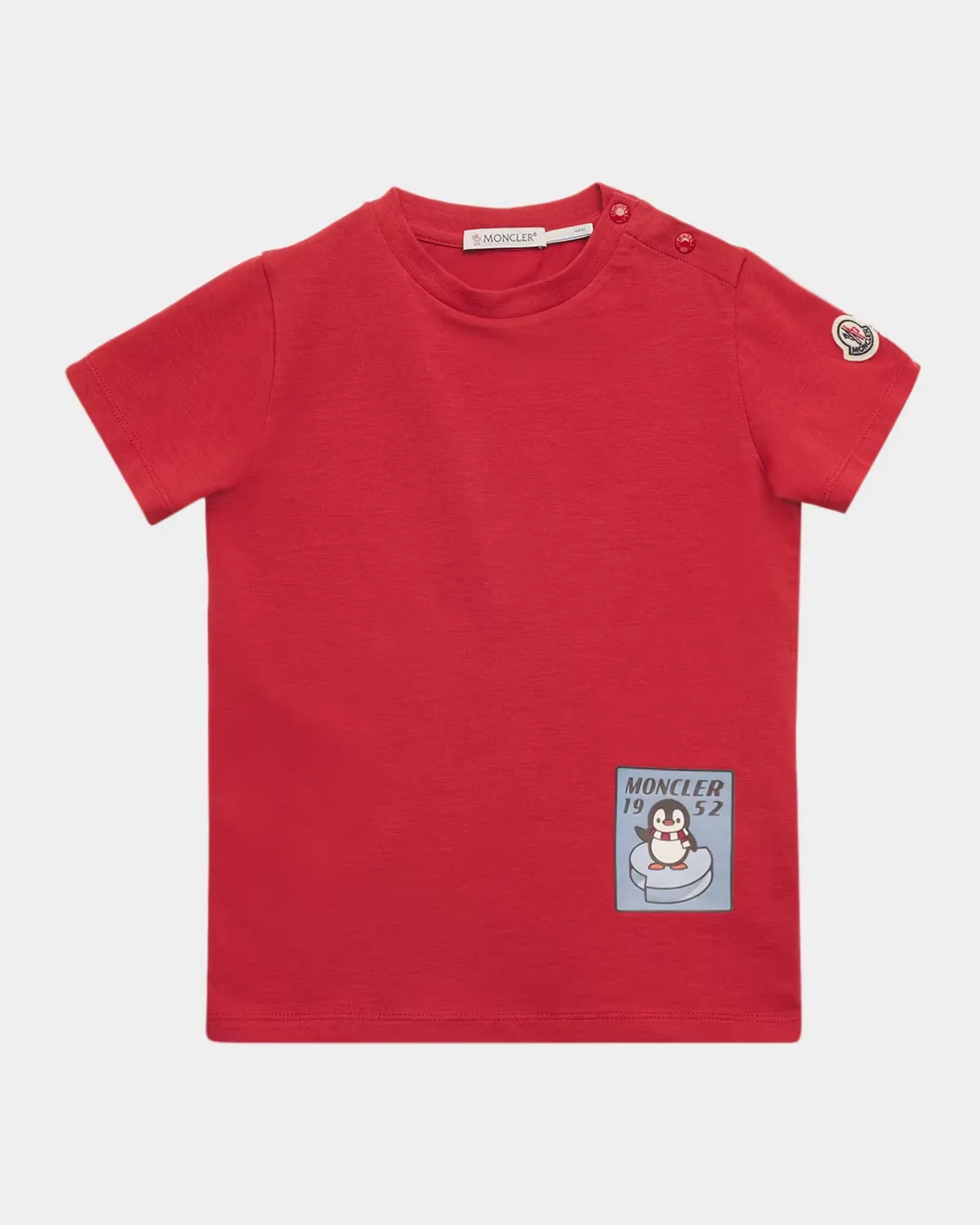 Logo Penguin Patch Short-Sleeve T-Shirt by Moncler