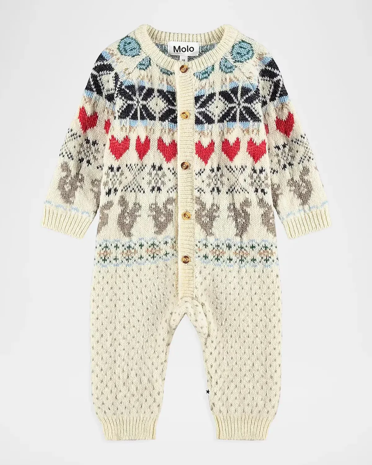 Frej Colorwork Knit Coveralls by Molo