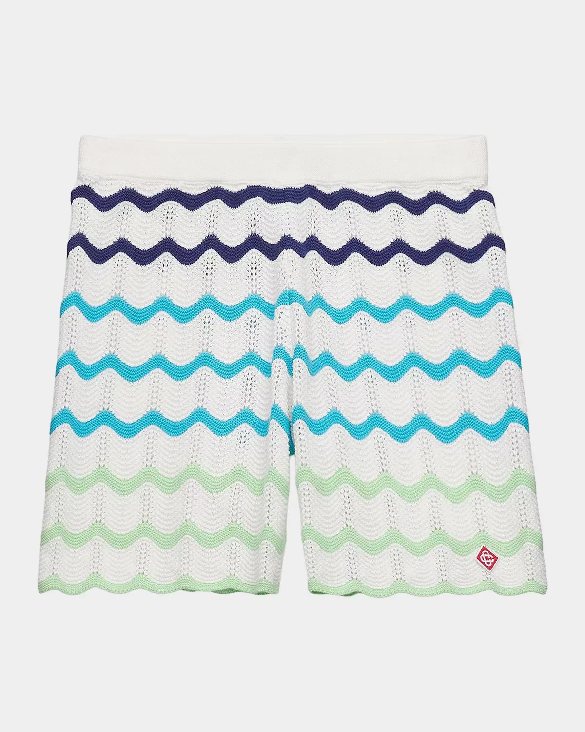 Gradient Wave Knit Shorts by Casablanca