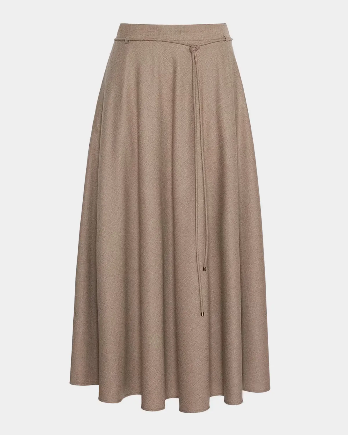 Cashmere Belted Midi Skirt by Max Mara