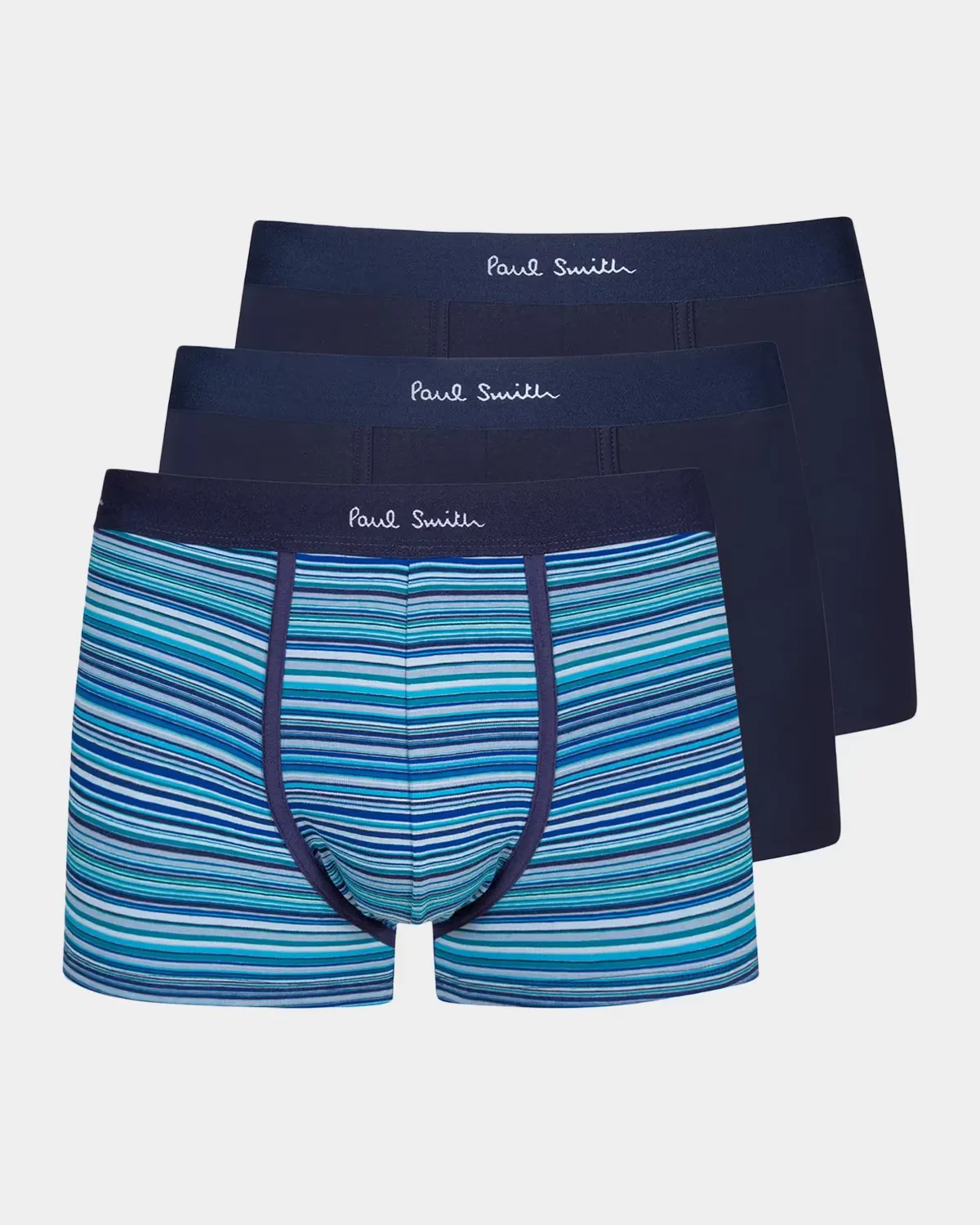 Logo-Waistband 3-Pack Trunks by Paul Smith