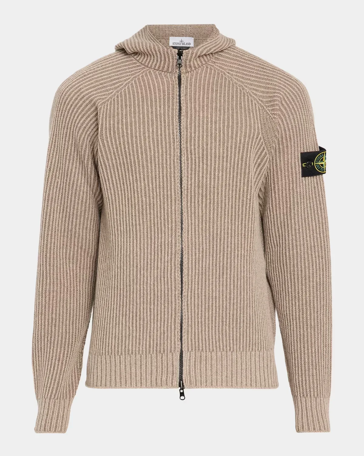 Ribbed Full-Zip Hoodie by Stone Island