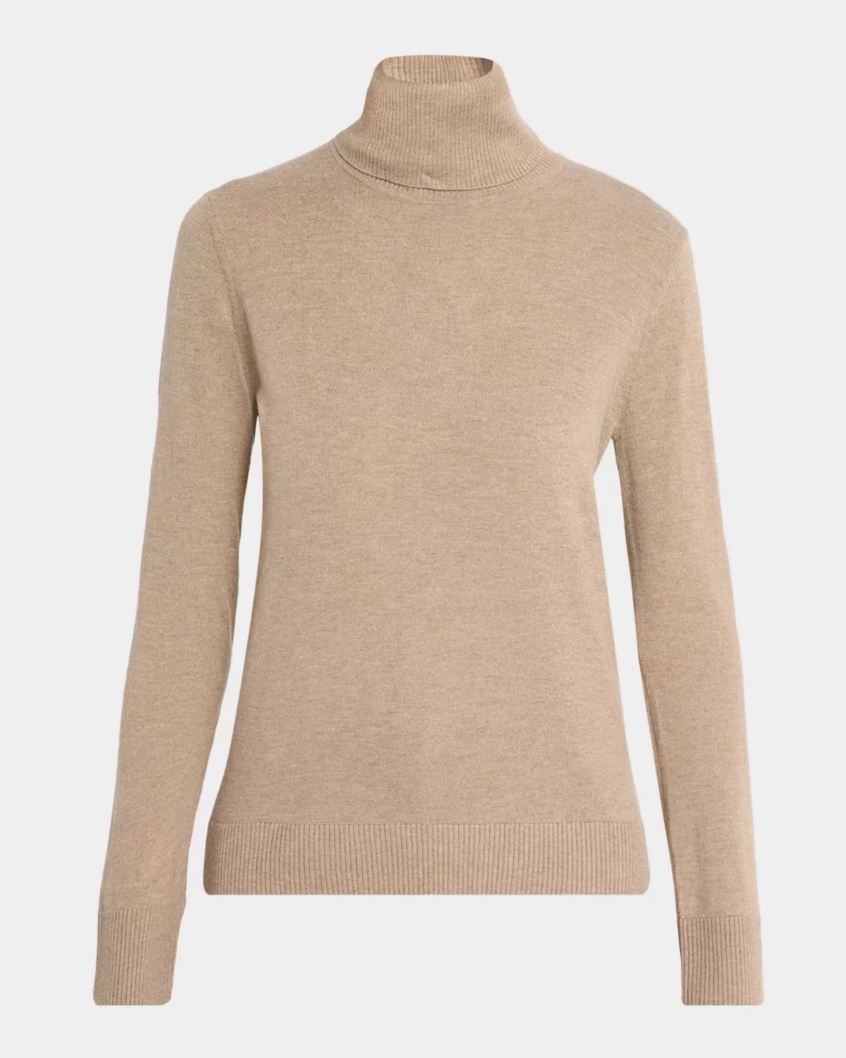 Elbow-Patch Wool Turtleneck Sweater by Max Mara
