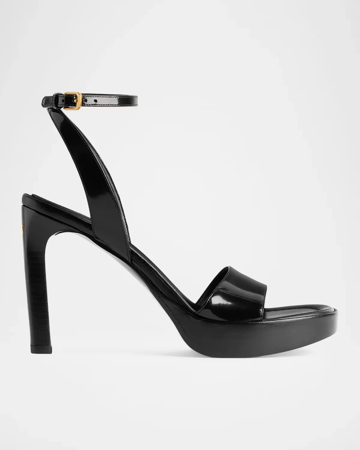100mm Fargo Patent Leather Platform Sandals