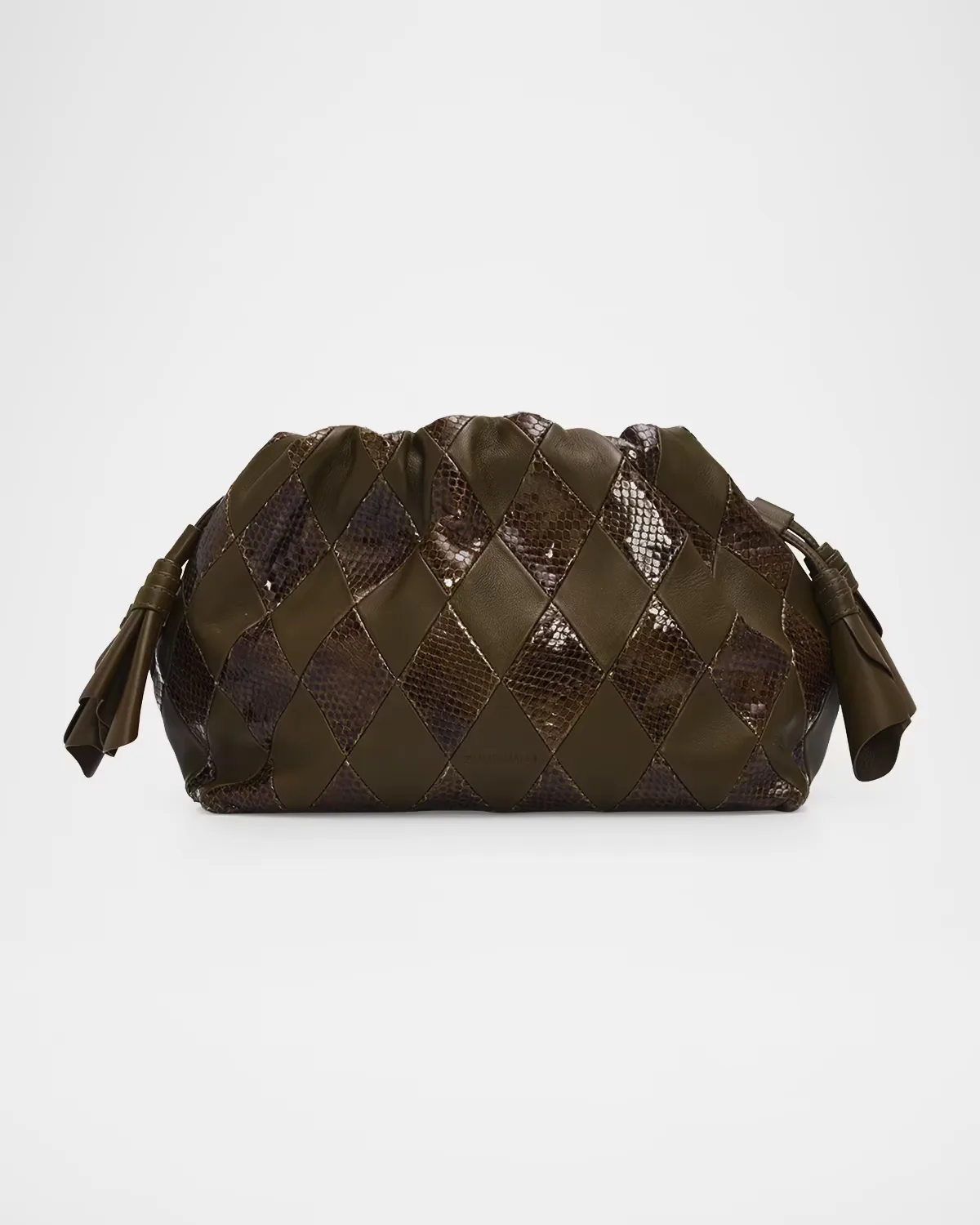 Cloud 91 Medium Snakeskin-Embossed Clutch by Zimmermann