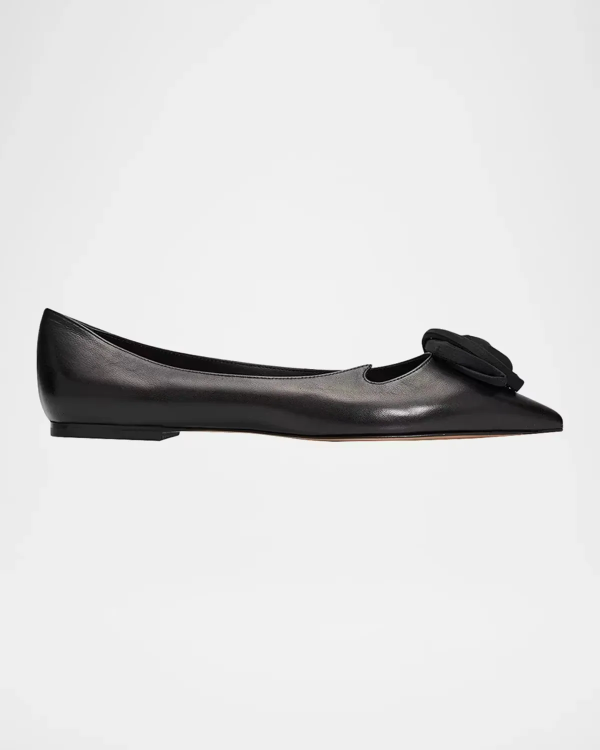 I Love Vivier Rose Leather Ballerina Flats by Roger Vivier