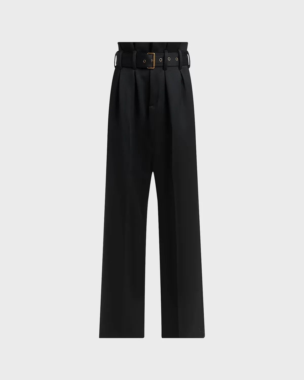 Belted Wool-Blend Paperbag Trousers by ETRO