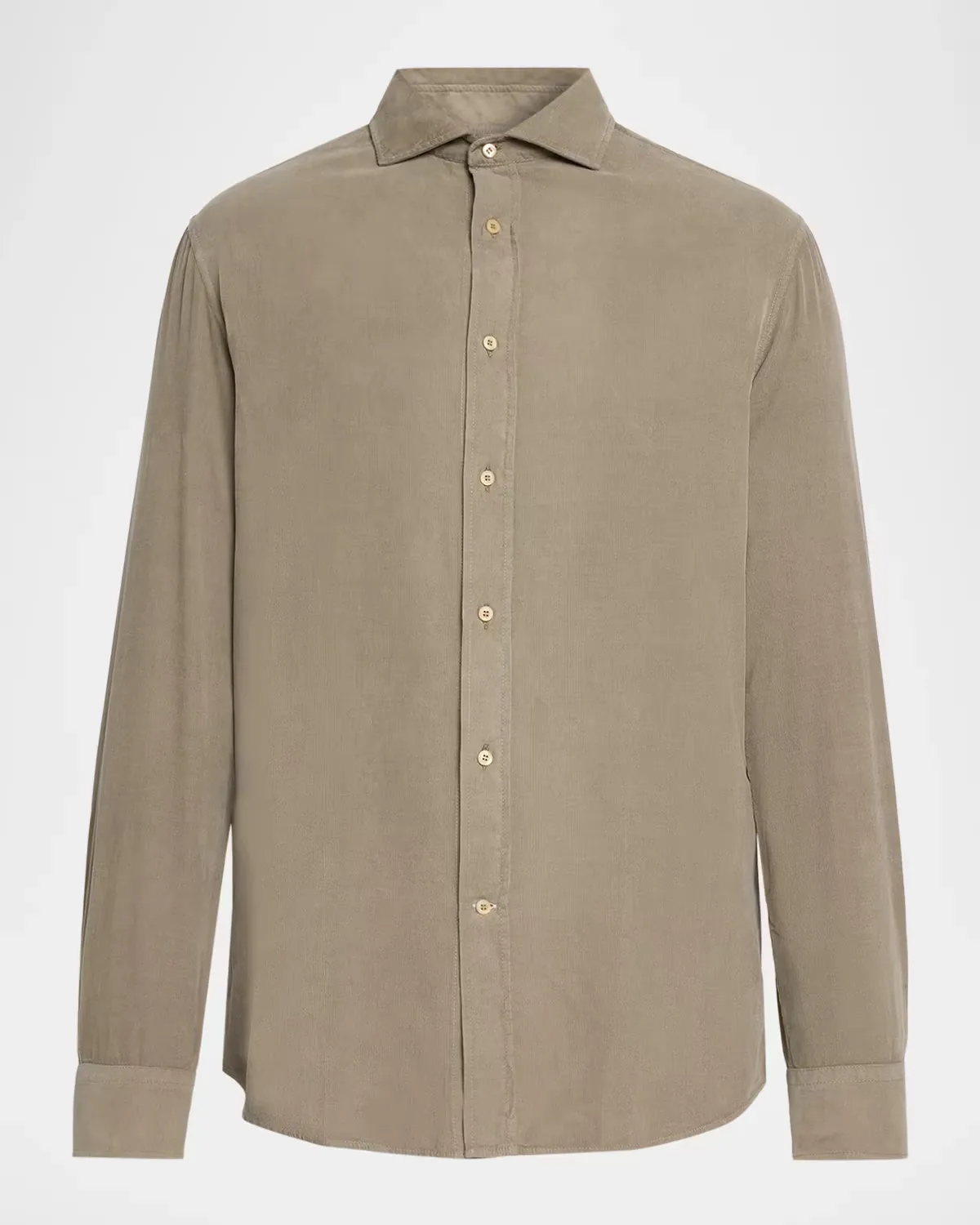 Corduroy Button-Front Shirt