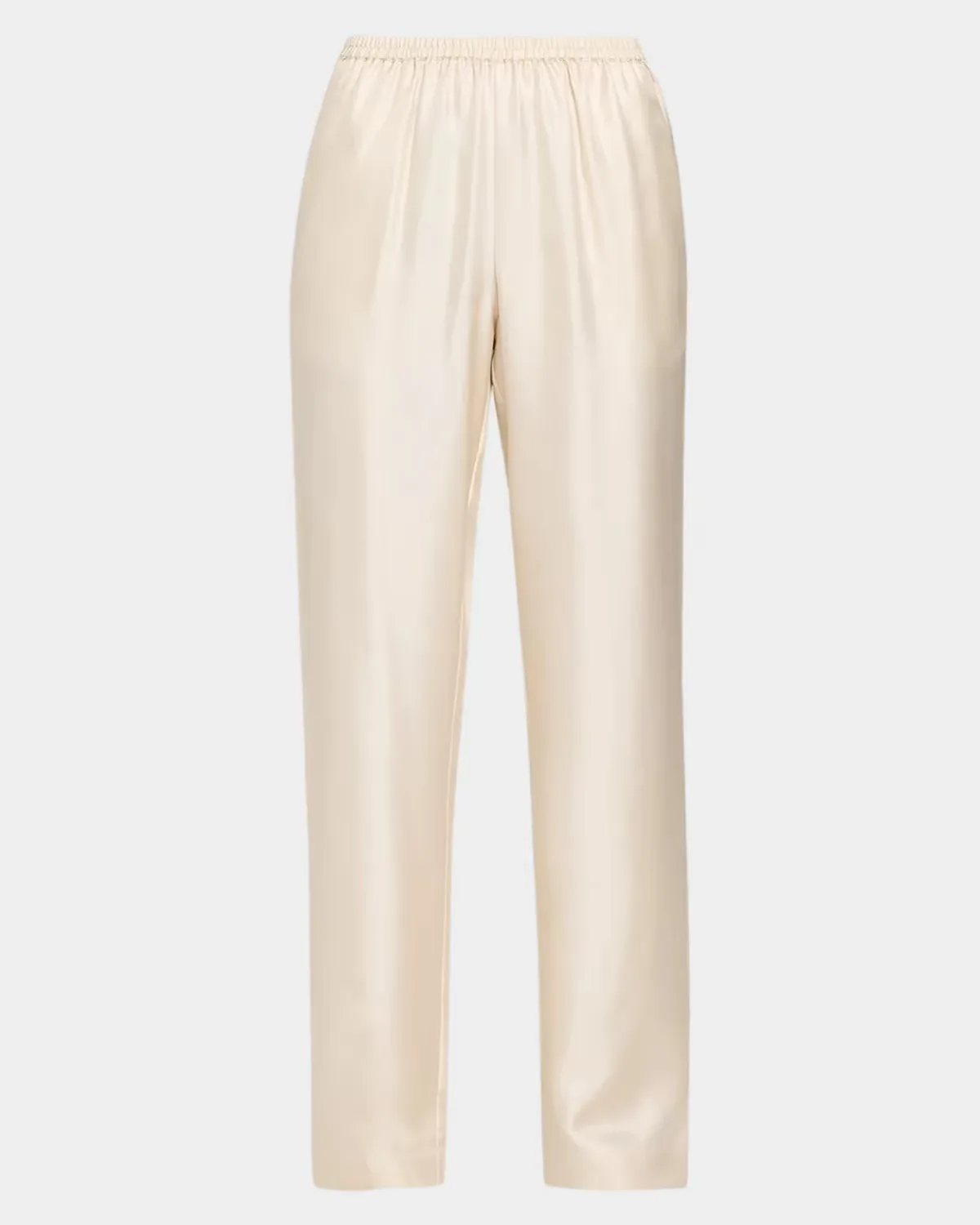 Alera Silk Straight-Leg Pull-On Pants by Loulou De Saison