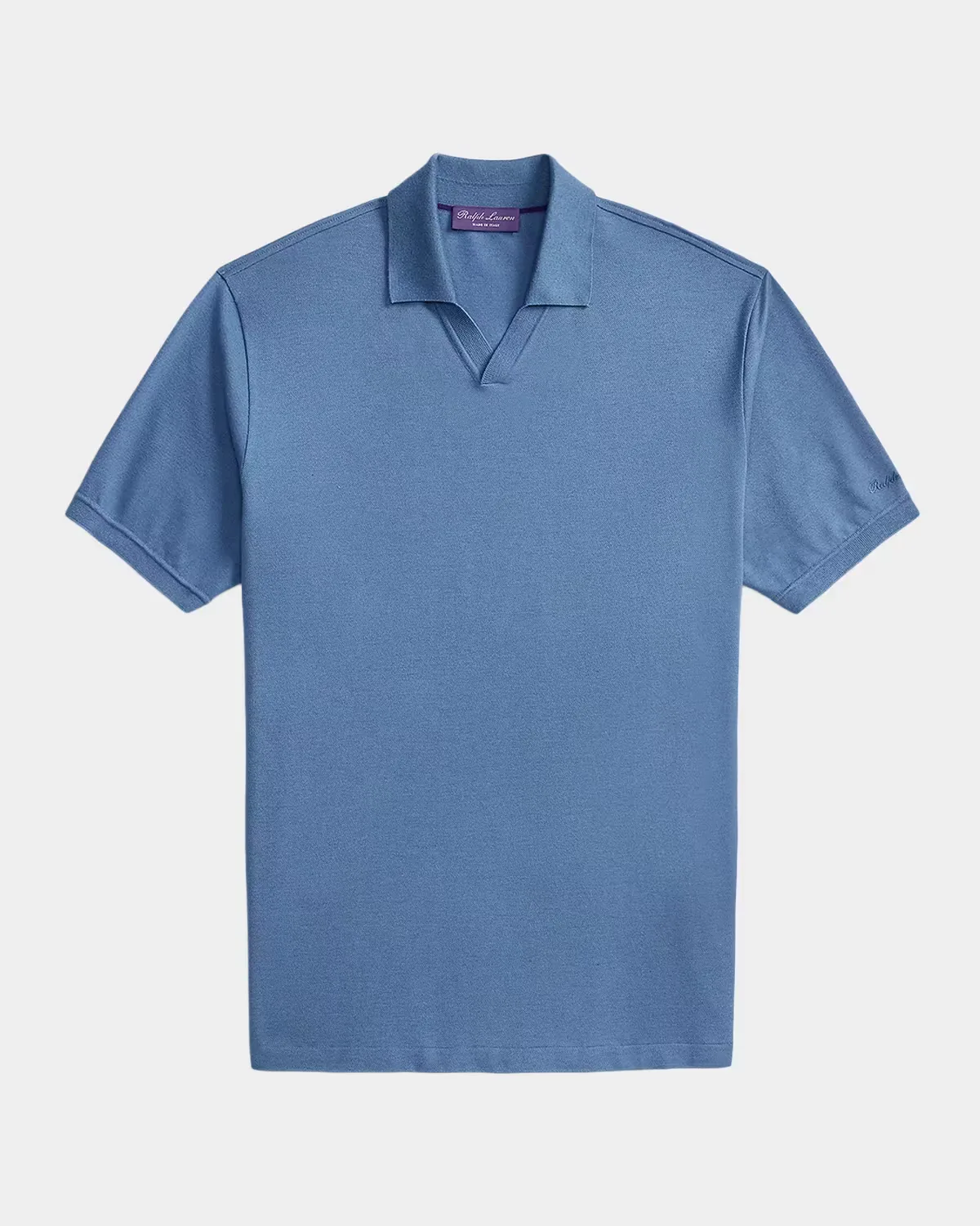 Cotton-Cashmere Pique Polo Shirt by Ralph Lauren