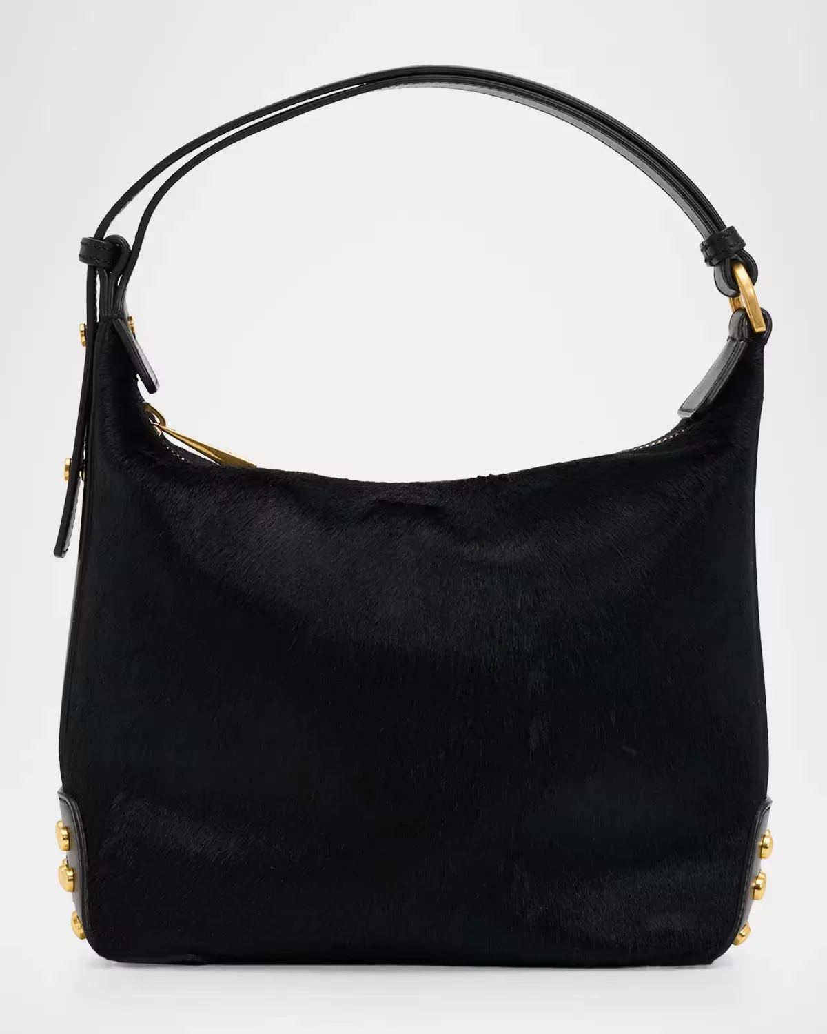 Mini Studded Calf Hair Top-Handle Bag by Tod & apos;s