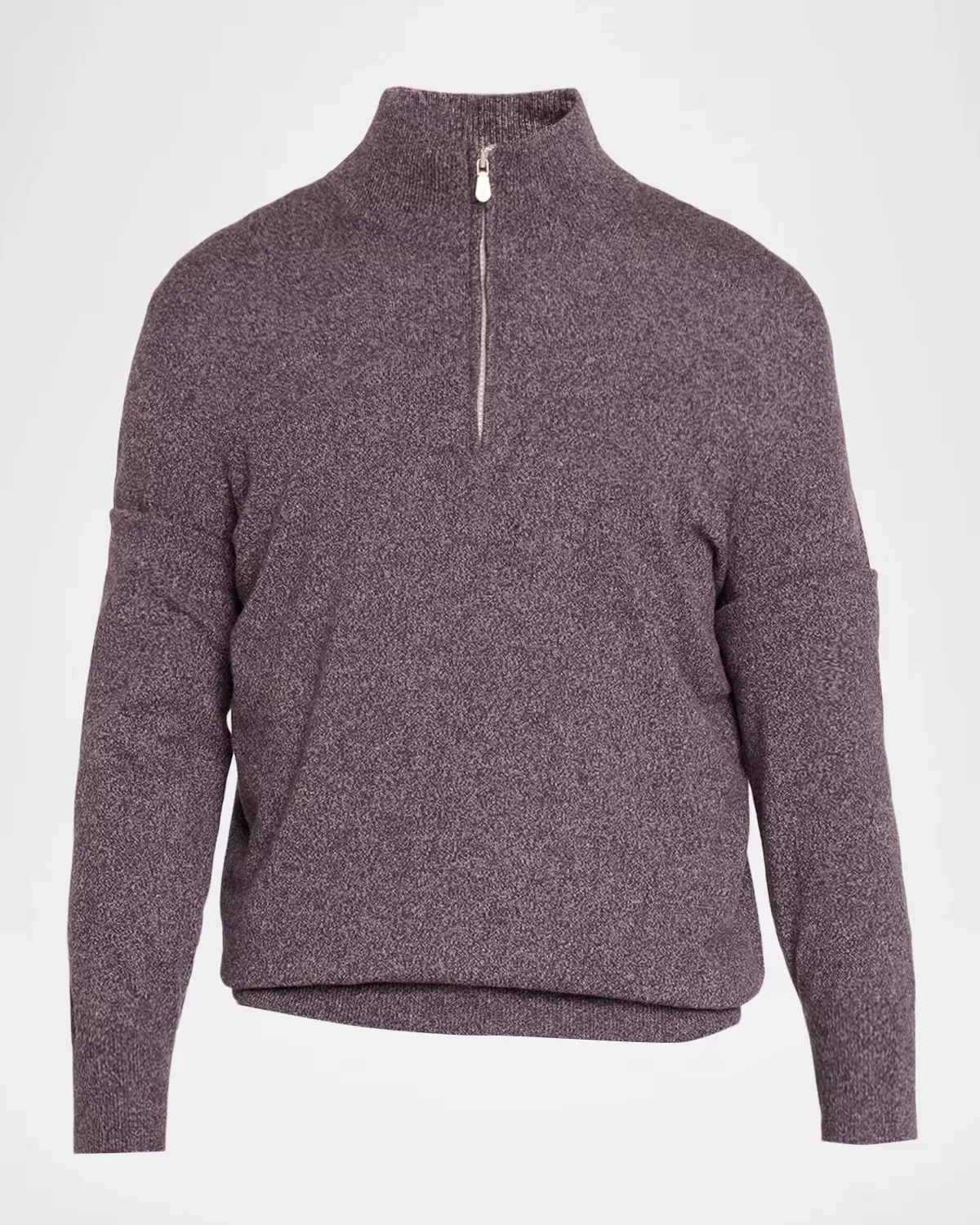 Cashmere Mouline Quarter-Zip Sweater by Brunello Cucinelli