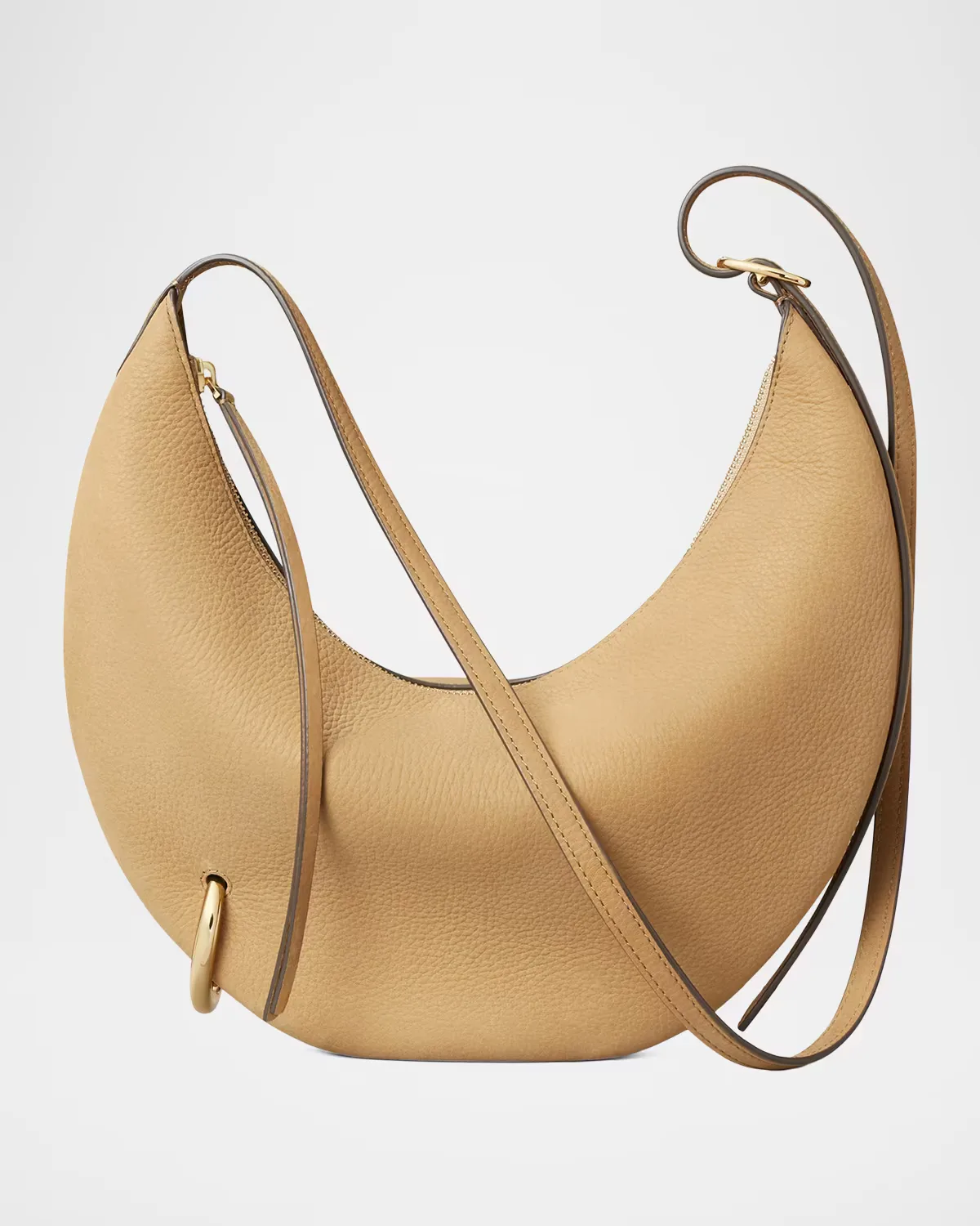 Pierced Nubuck Leather Crossbody Bag by Tory Burch