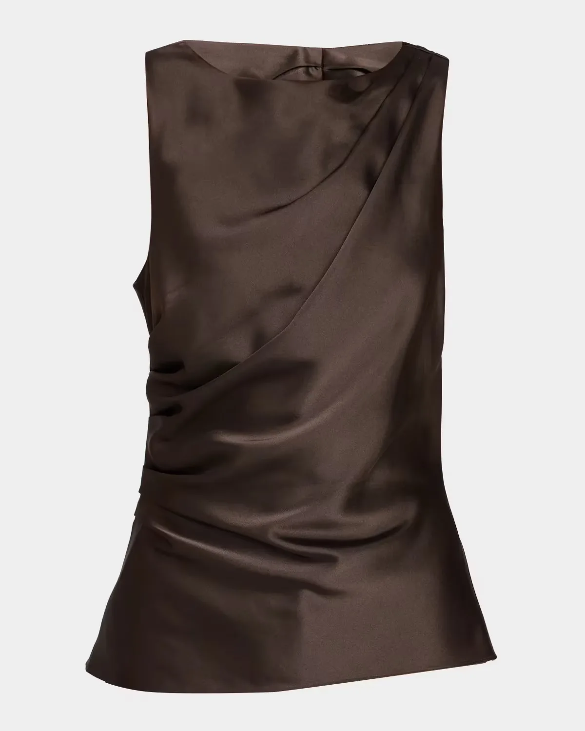 Sasha Draped Satin Top by Tanya Taylor