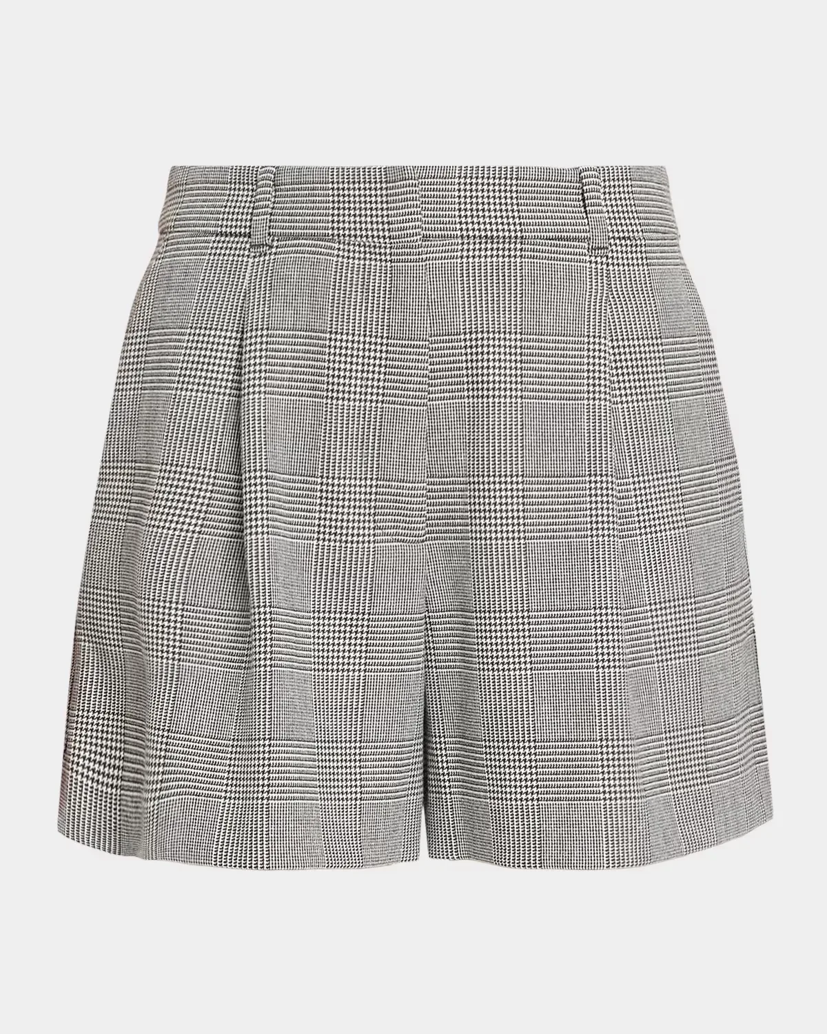 Jodi Glen Plaid Wide-Leg Shorts