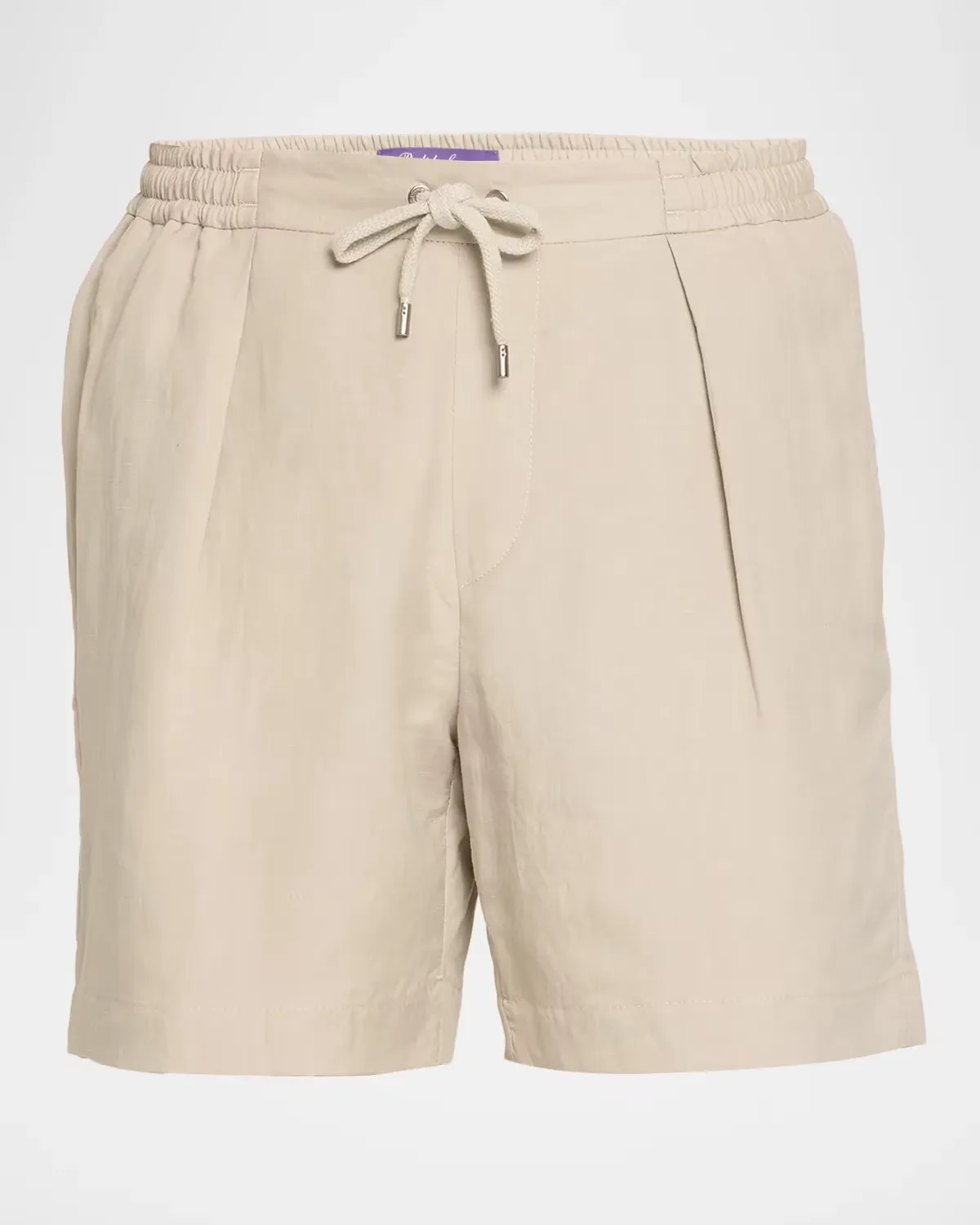 Silk-Linen Drawstring Shorts by Ralph Lauren