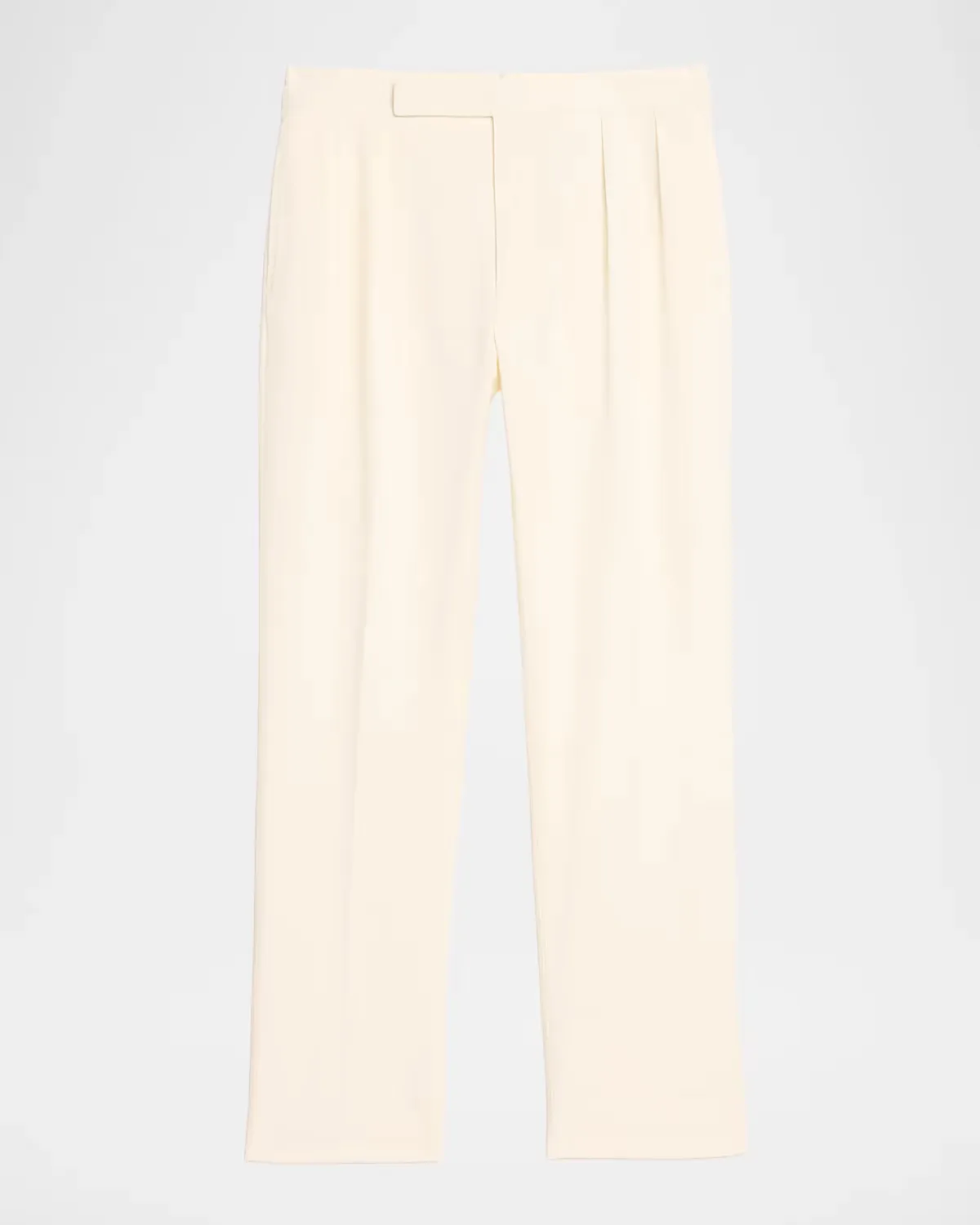Silk Straight-Leg Chino Trousers by Ralph Lauren