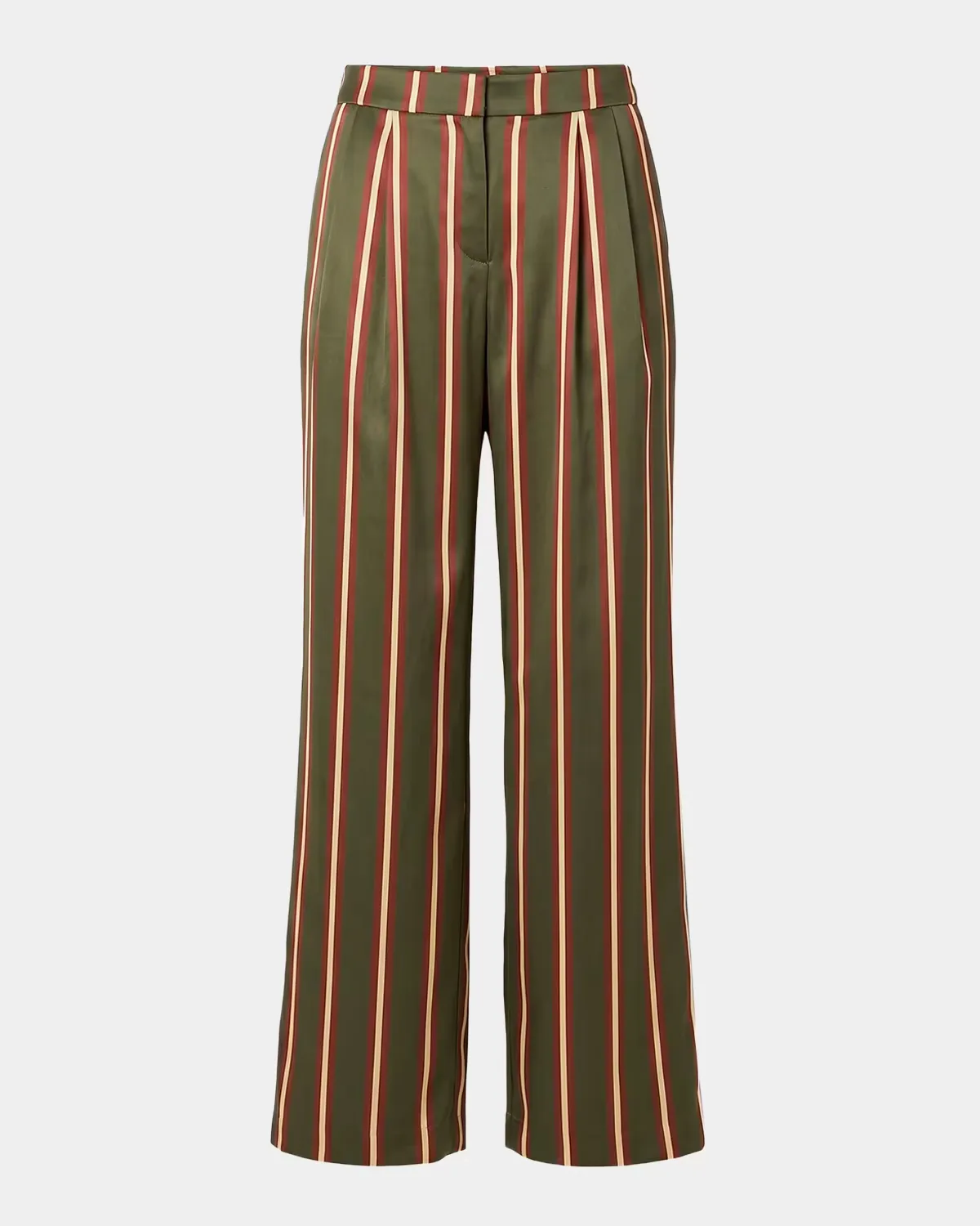 Marlowe Striped Satin Pants by SEROYA