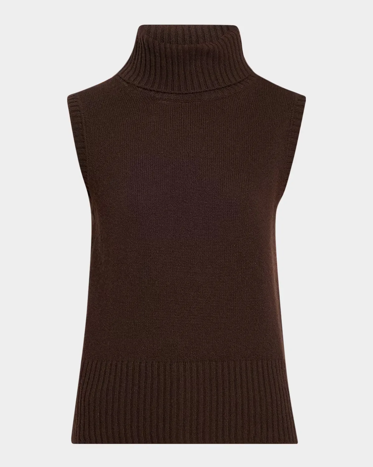 Mazzy Cashmere Turtleneck Tank by Veronica Beard