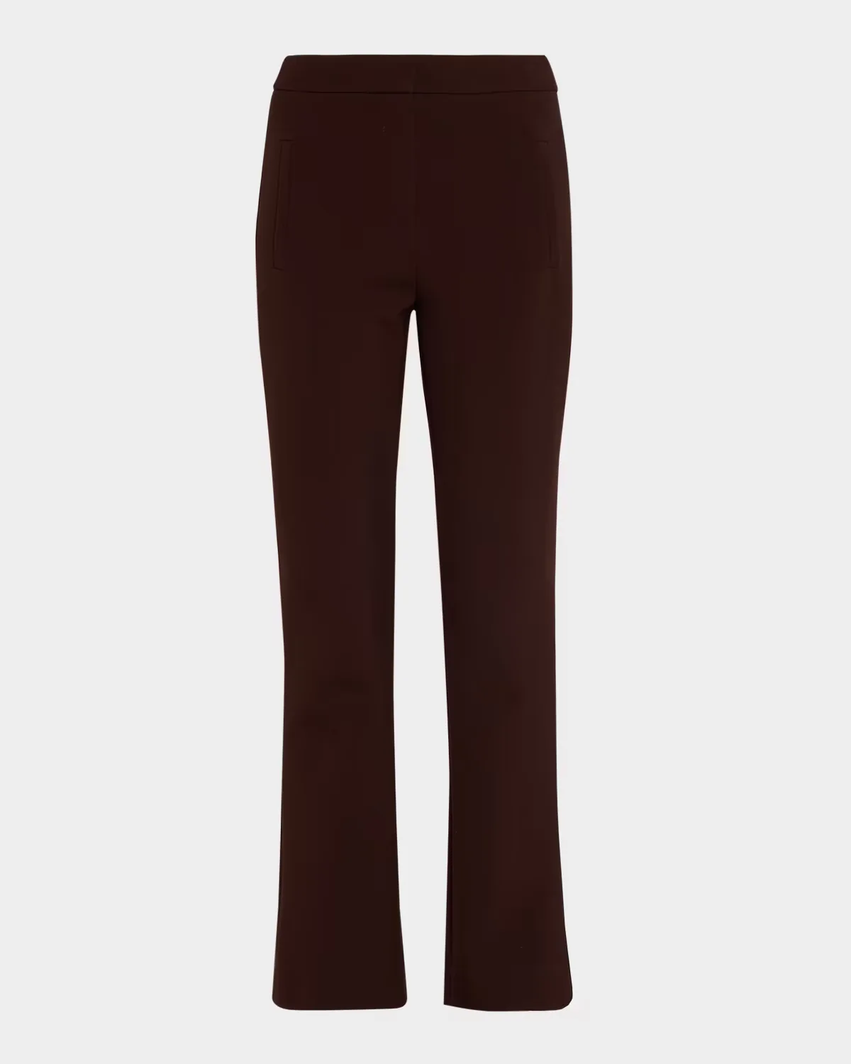 Arte Virgin Wool-Blend High-Rise Slim-Leg Pants by Veronica Beard