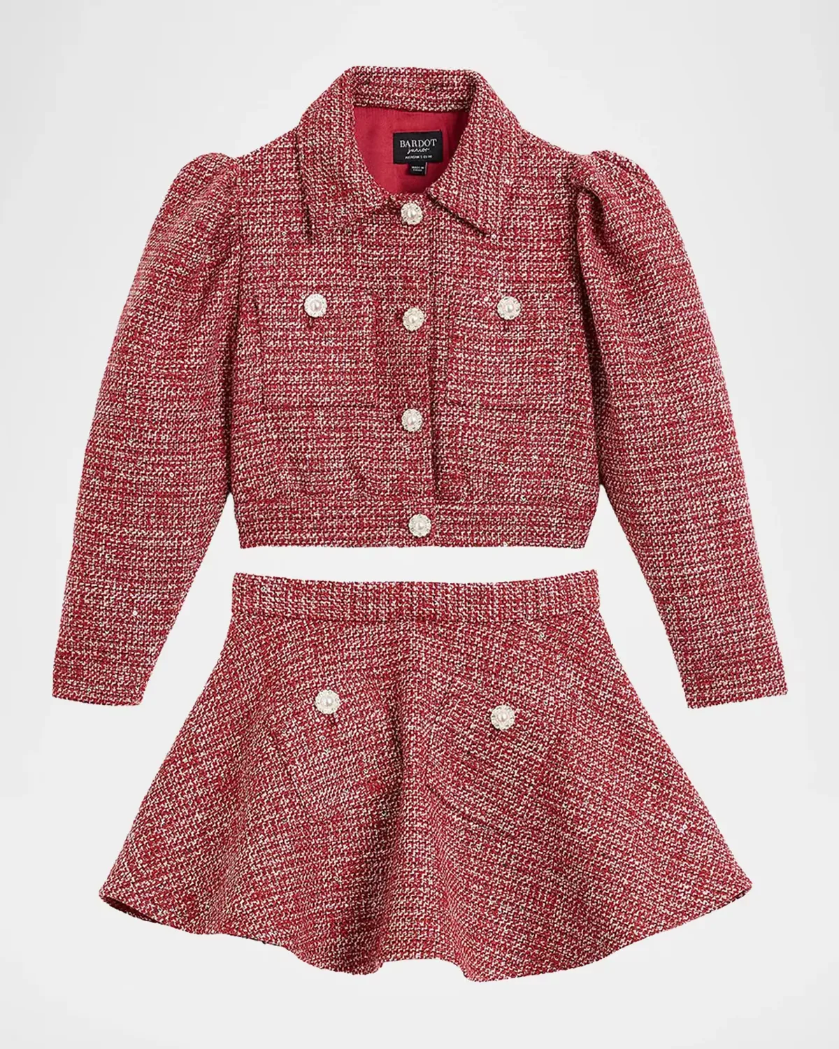 Blair Tweed Jacket & Skirt Set by Bardot