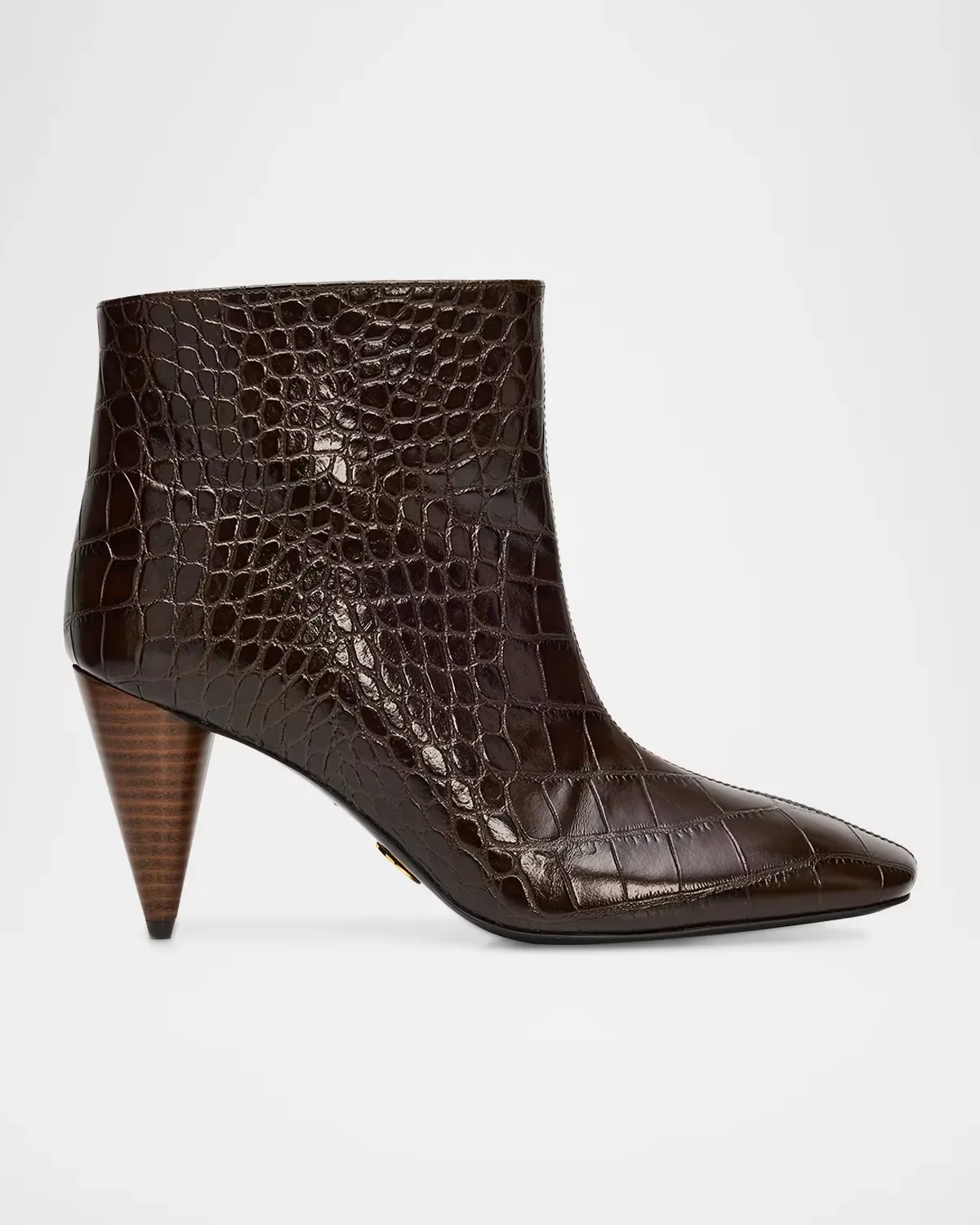 85mm Croc-Embossed Vegan Leather Ankle Boots by Stella McCartney