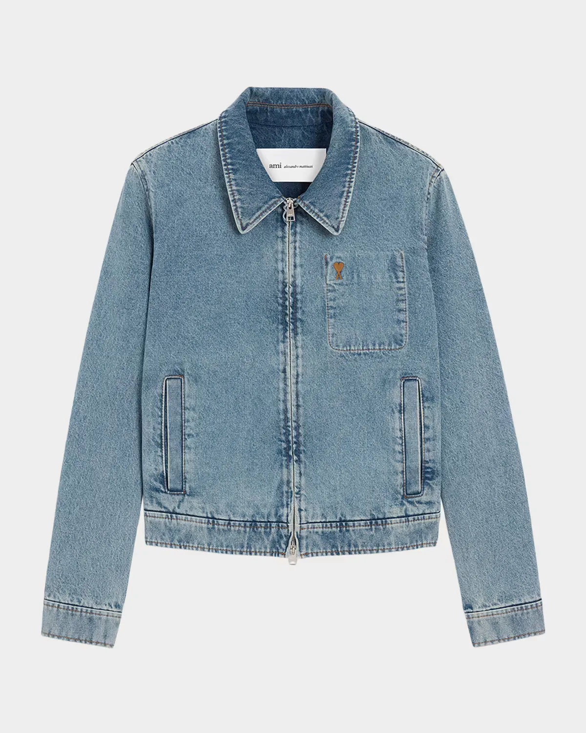 Ami De Coeur Zipped Jacket by Ami Paris