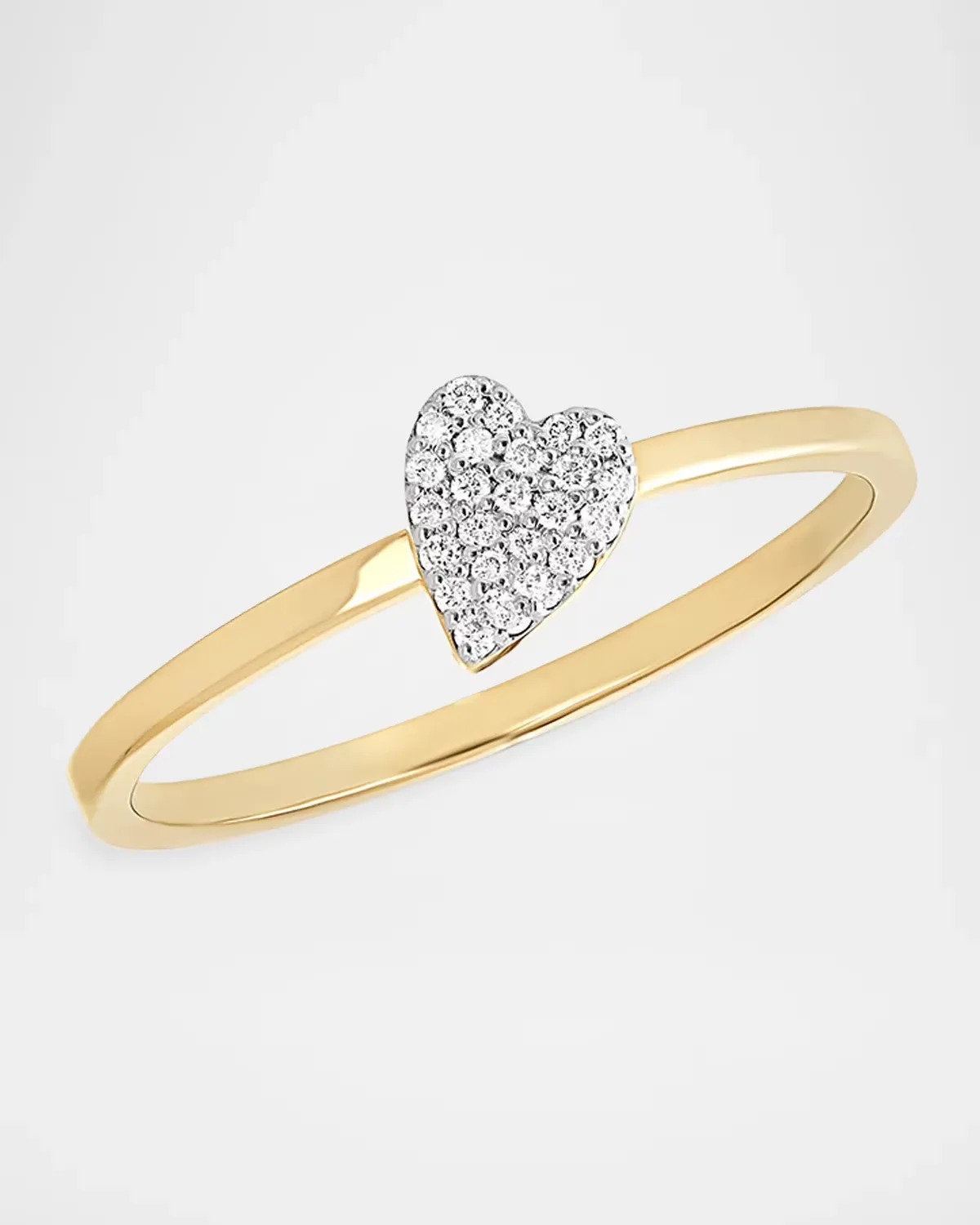 14K Diamond Wrapped Heart Ring by Lana