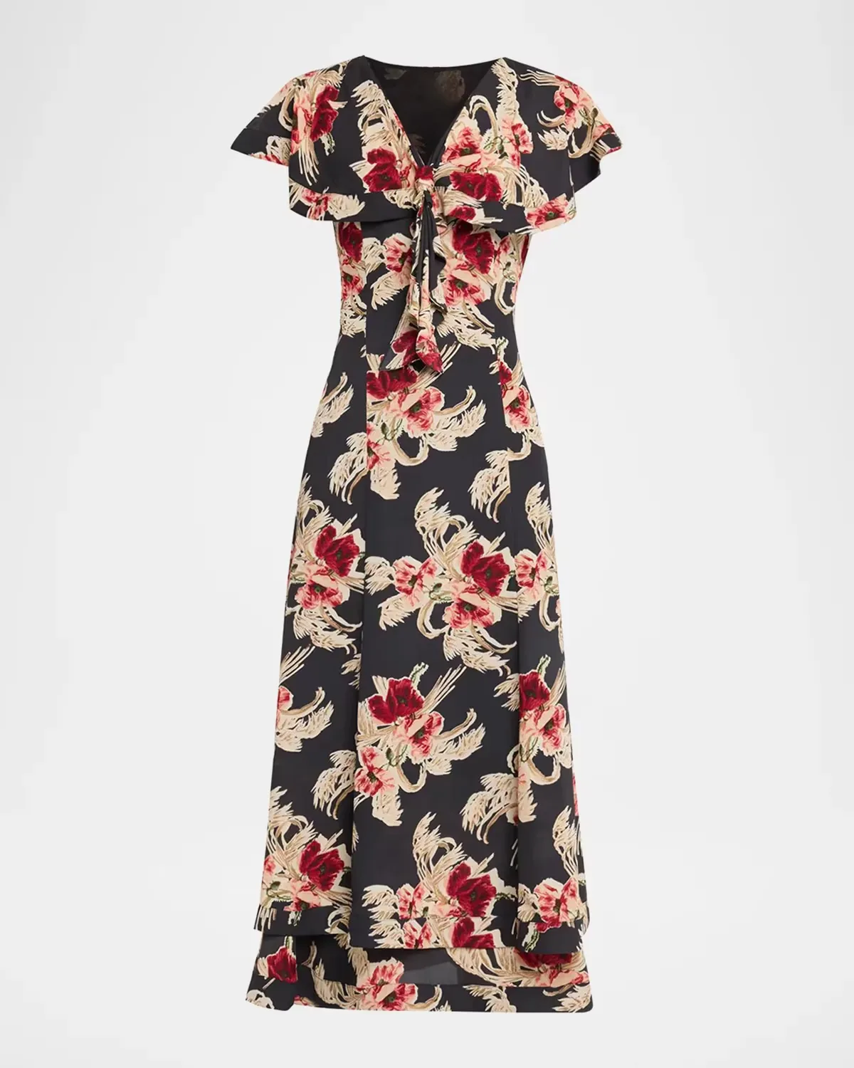 Anthony Wilted Poppy Maxi Dress by Cinq  Sept