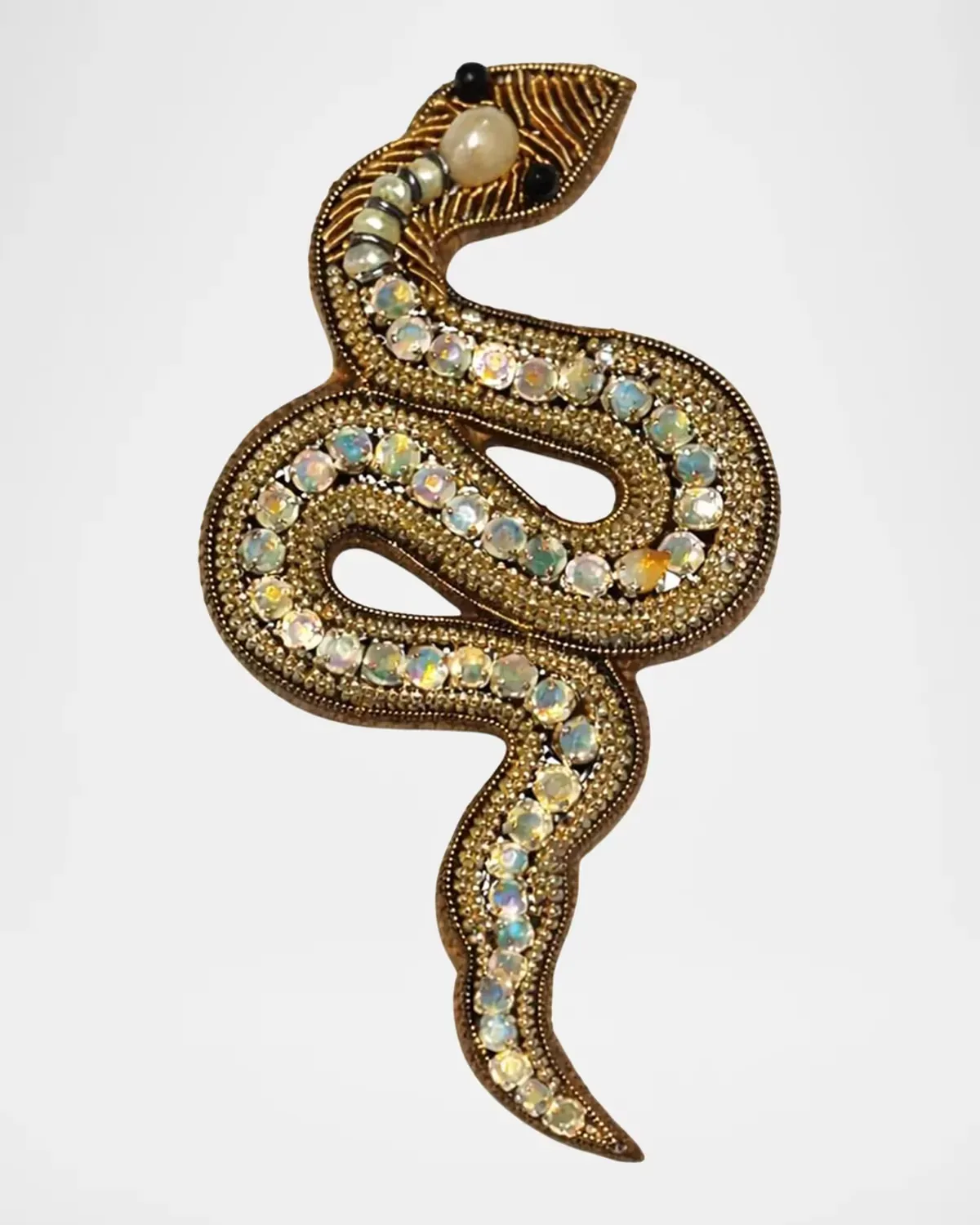 Large Snake Brooch by Ranjana Khan