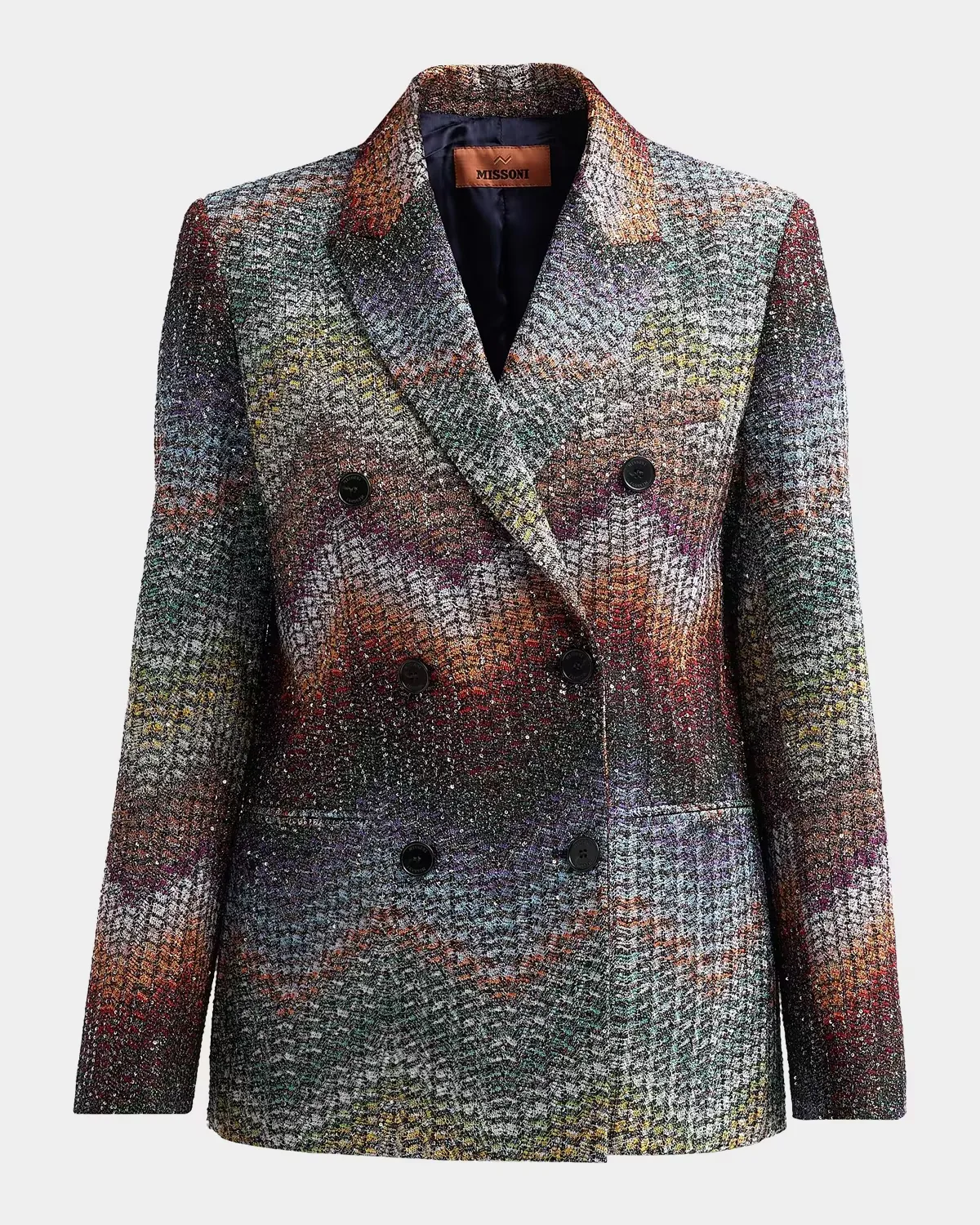Textured Chevron Blazer by Missoni