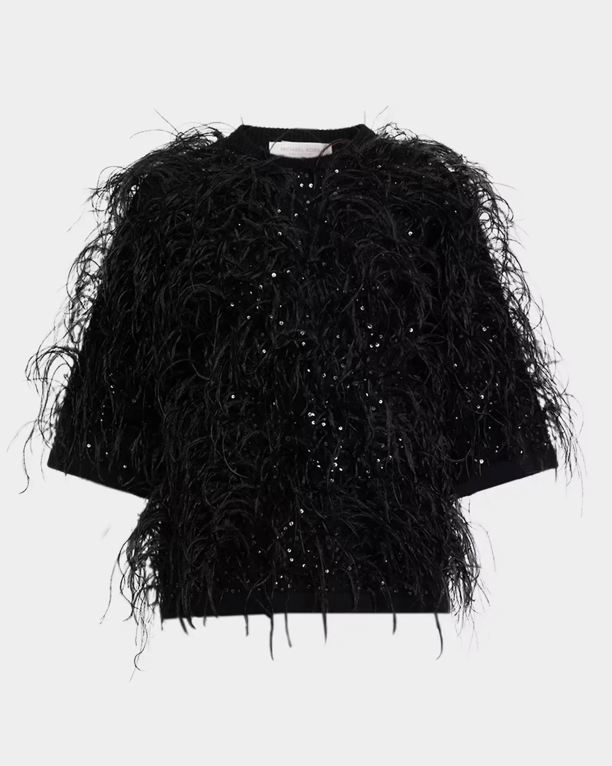 Sequin & Feather Cashmere Sweater