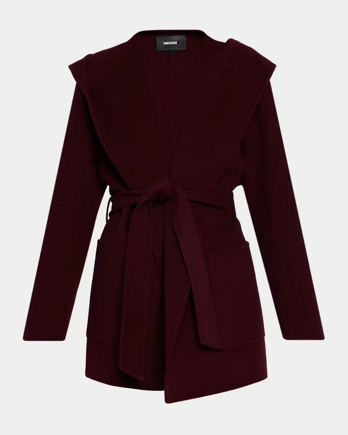 Paya Double-Face Wool Wrap Coat by Mackage