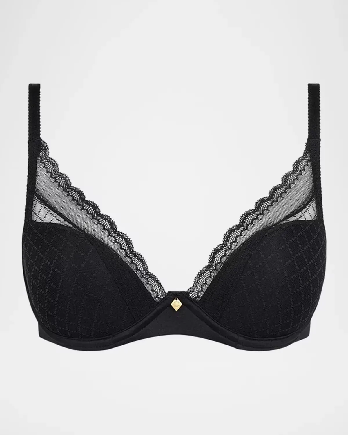 Norah Chic Lace Plunge T-Shirt Bra by Chantelle