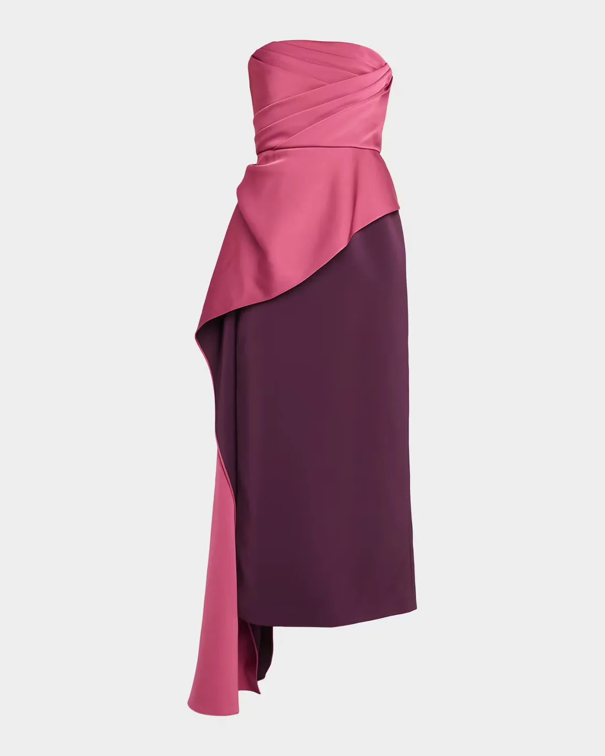 Diane Strapless Draped Gown by Cynthia Rowley