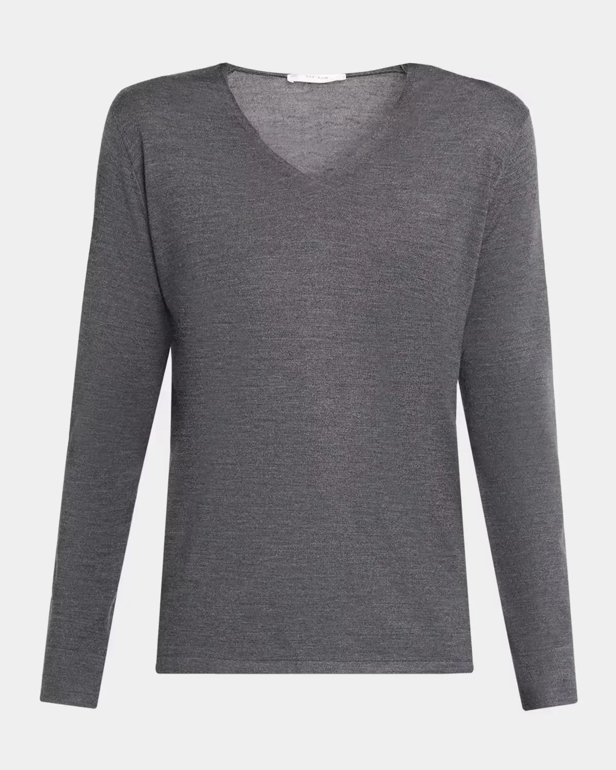 Pruce Wool-Silk Long-Sleeve Top by The Row