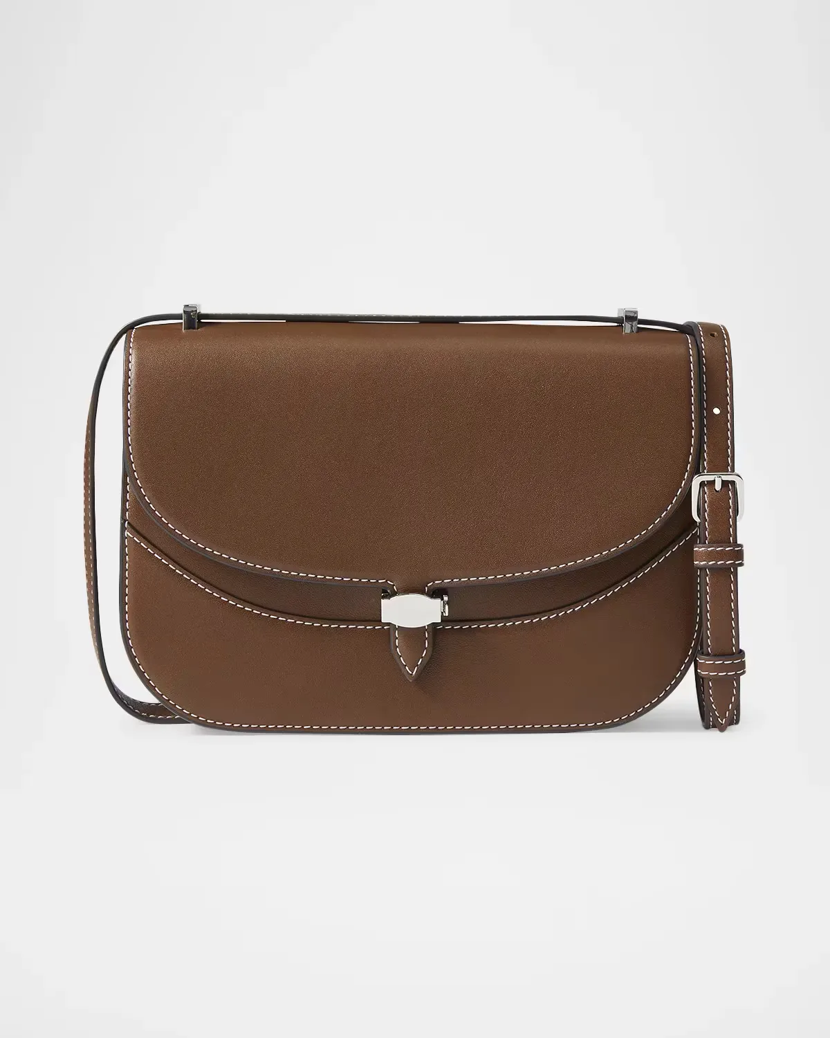 Dash Leather Saddle Bag by Veronica Beard
