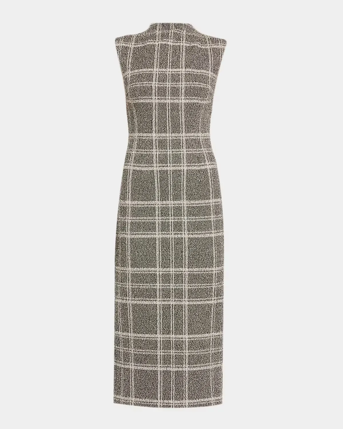 Georgia Sleeveless Plaid Mock-Neck Midi Dress by Ramy Brook
