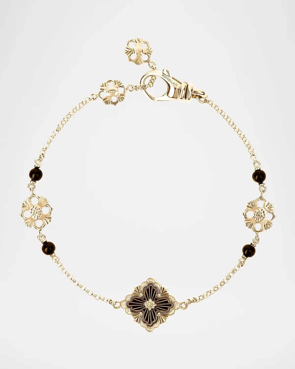 Opera Tulle 18K Yellow Gold Black Onyx Bracelet, 17cm by Buccellati