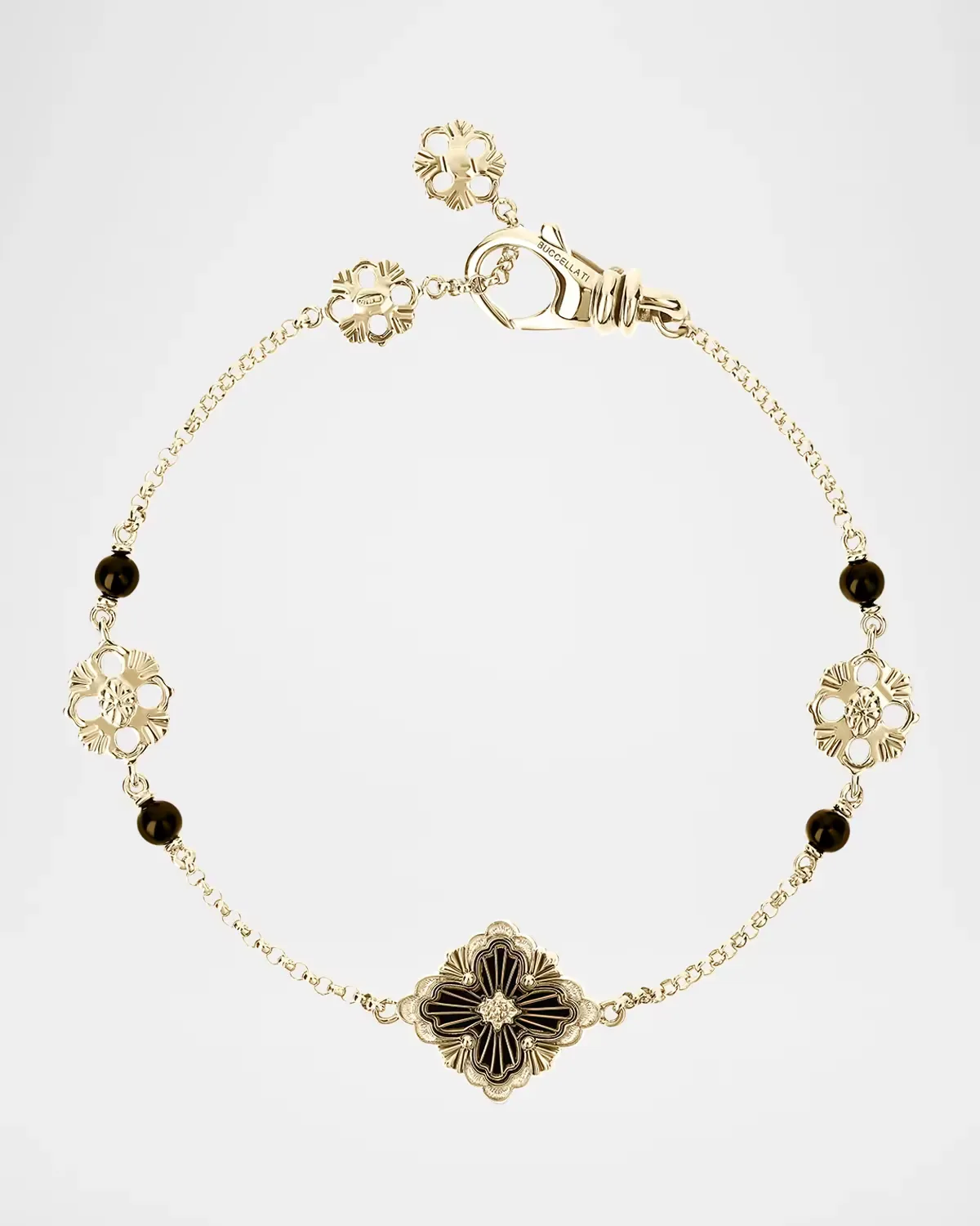 Opera Tulle 18K Yellow Gold Black Onyx Bracelet, 15cm by Buccellati