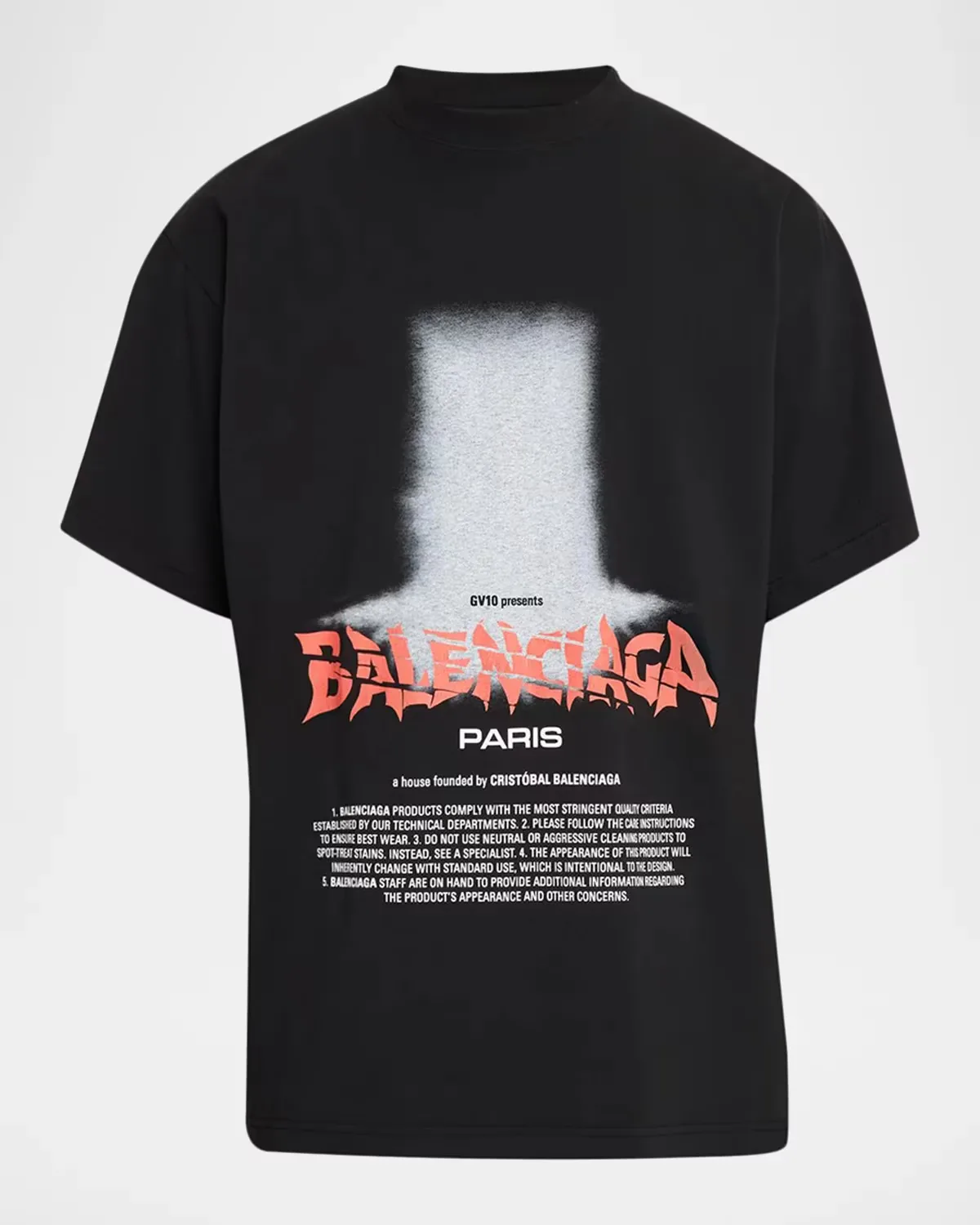 Logo Graphic Cotton Jersey T-Shirt by Balenciaga
