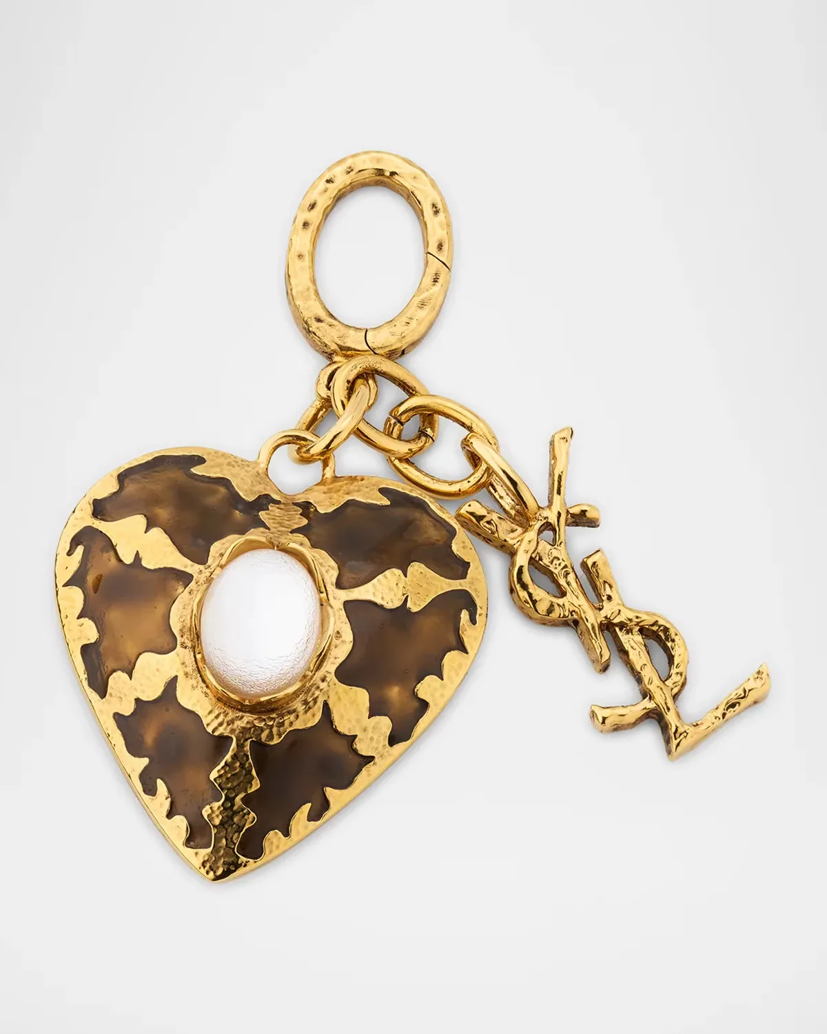 YSL Heart Bag Charm by Saint Laurent