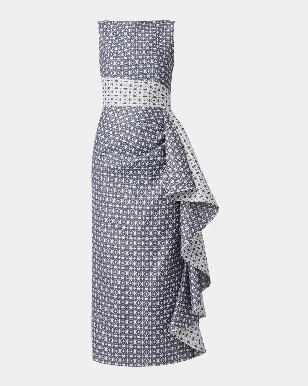 Catherine Draped Jacquard Maxi Dress by Shoshanna