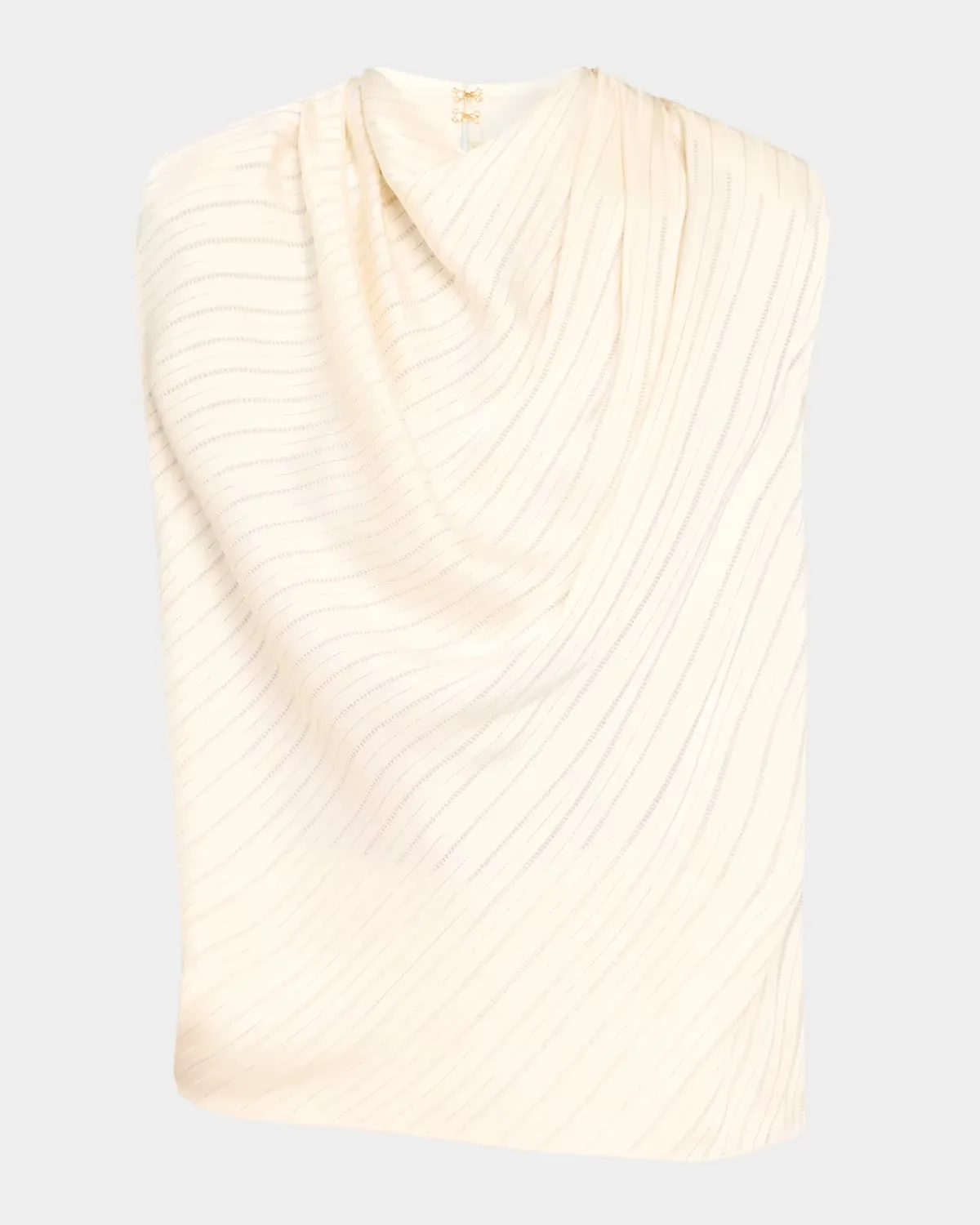 Holly Pinstriped Cowl-Neck Top by Ramy Brook