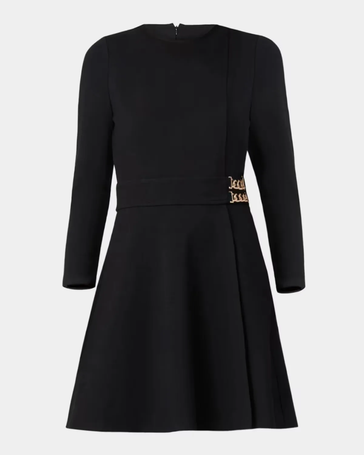 Chain-Embellished Ponte Mini Dress by Shoshanna