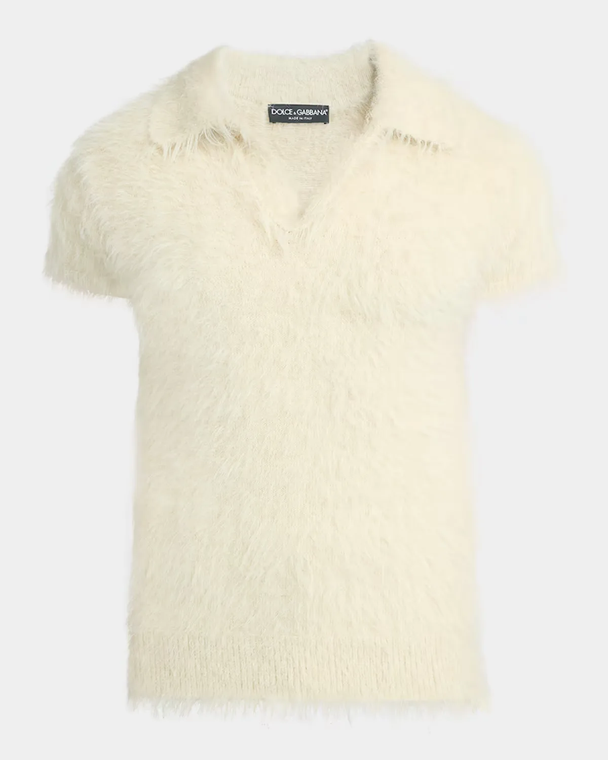 Polo Short-Sleeve Sweater by Dolce & Gabbana